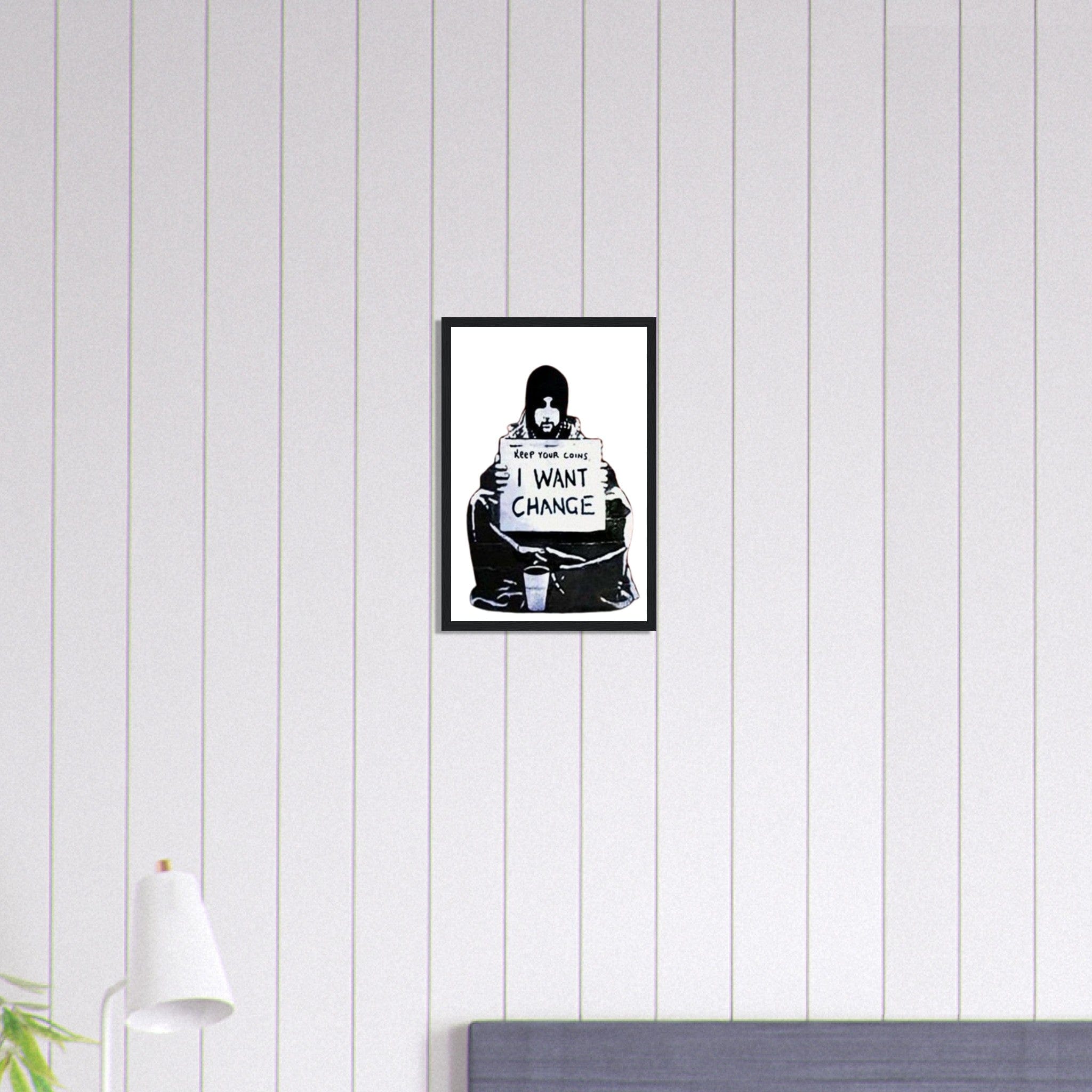 Canvanation Print Material 30x45 cm / 12x18″ Tableau Street Art Graffiti Banksy