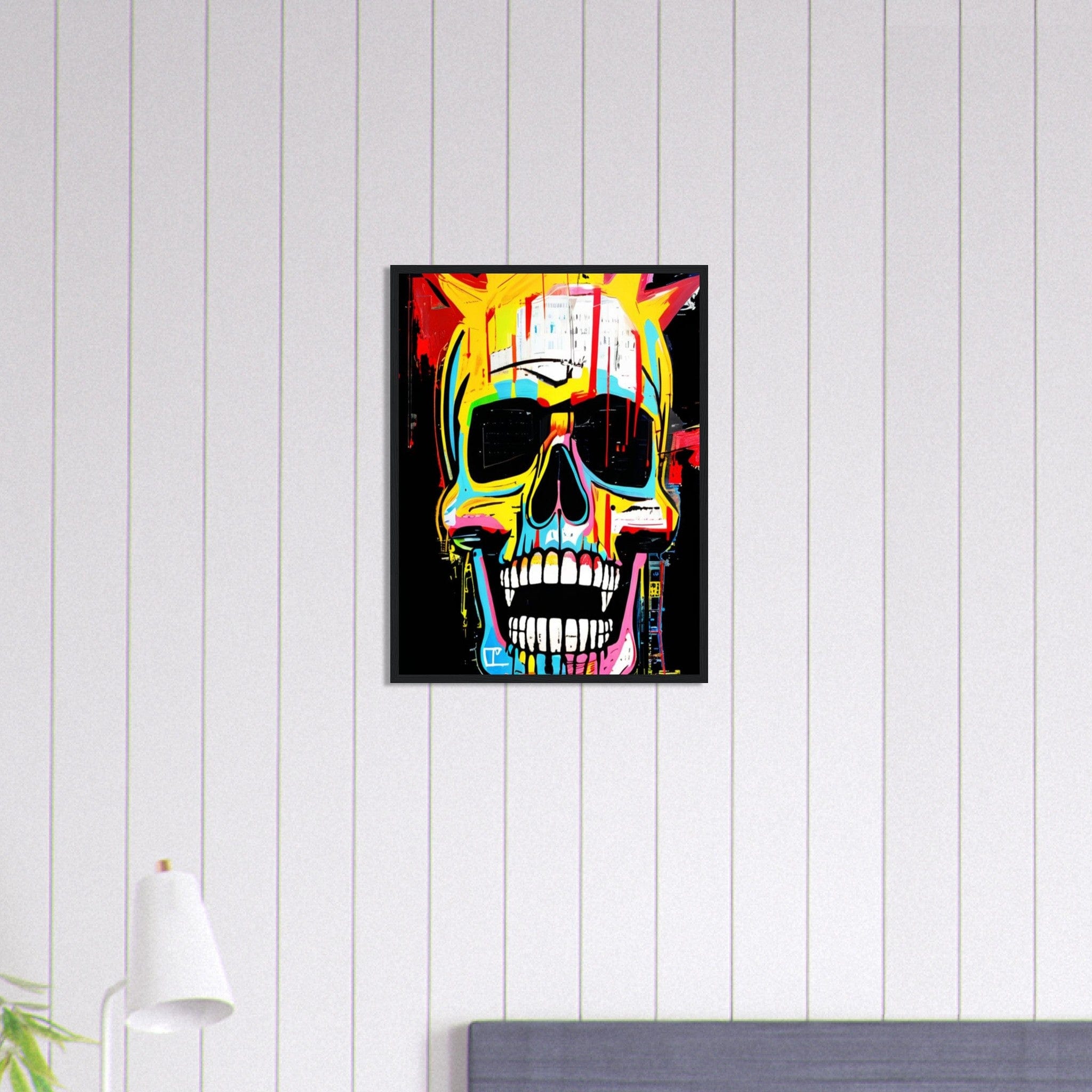 Canvanation Print Material 45x60 cm / 18x24″ Tableau Tête De Mort Graffiti