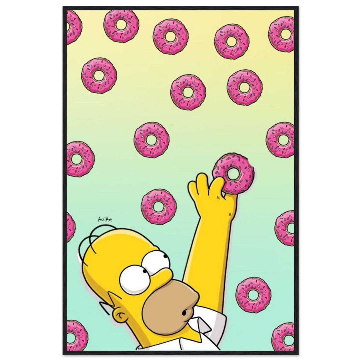 Canvanation Print Material 60x90 cm / 24x36″ / Tableau Poster Et Tableau Homer Simpson Donut