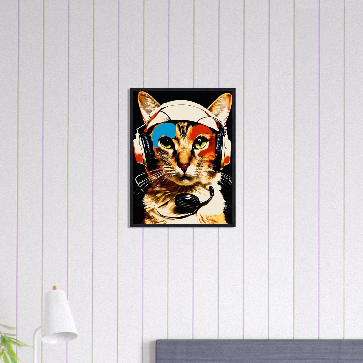 Canvanation Print Material 45x60 cm / 18x24″ Tableau Chat Ombre Et Lumière