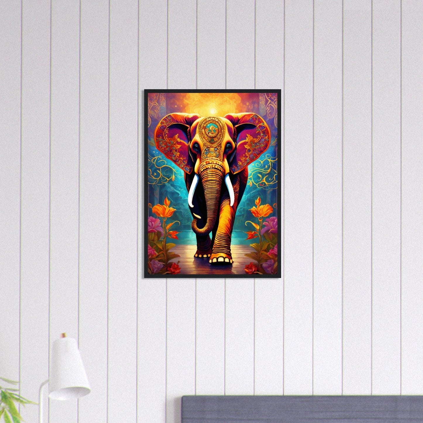 Canvanation Print Material 50x70 cm / 20x28″ Tableau Elephant L'Ambassadeur De La Paix