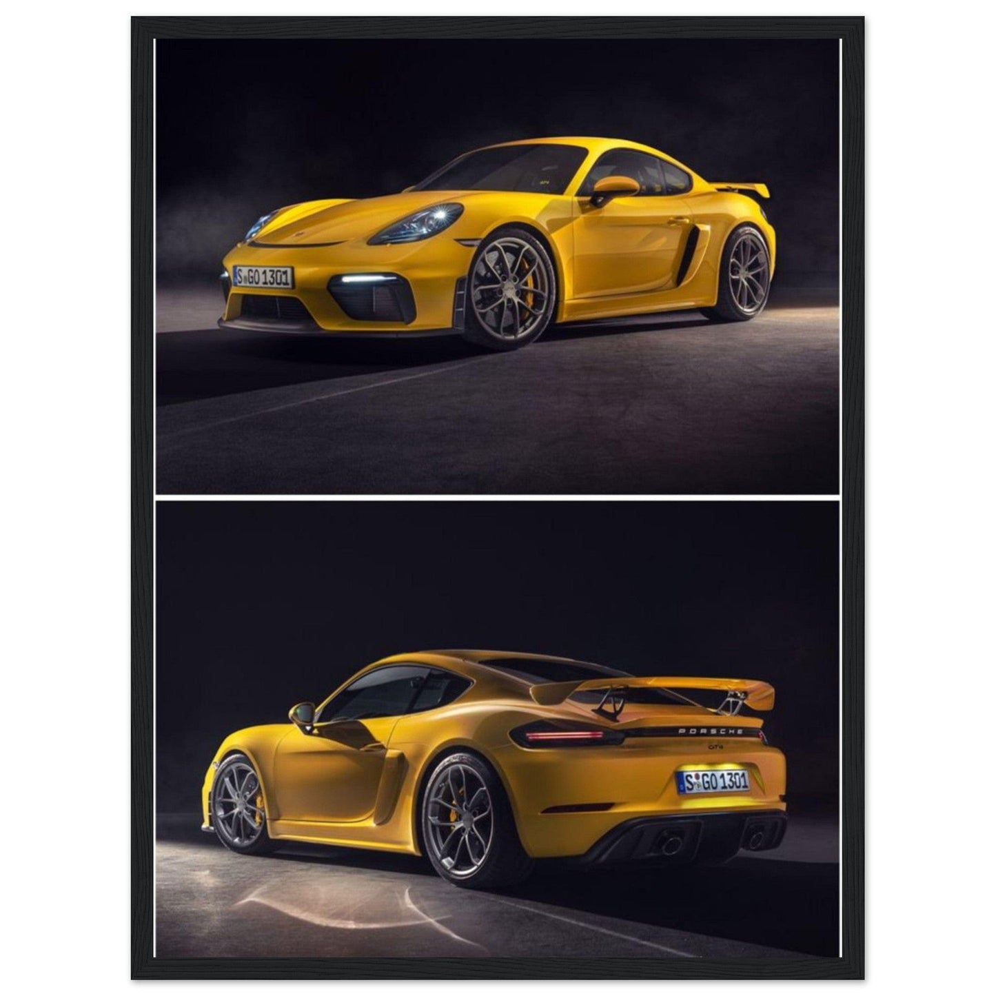 Gelato Print Material 45x60 cm / 18x24″ Tableau Porsche Jaune