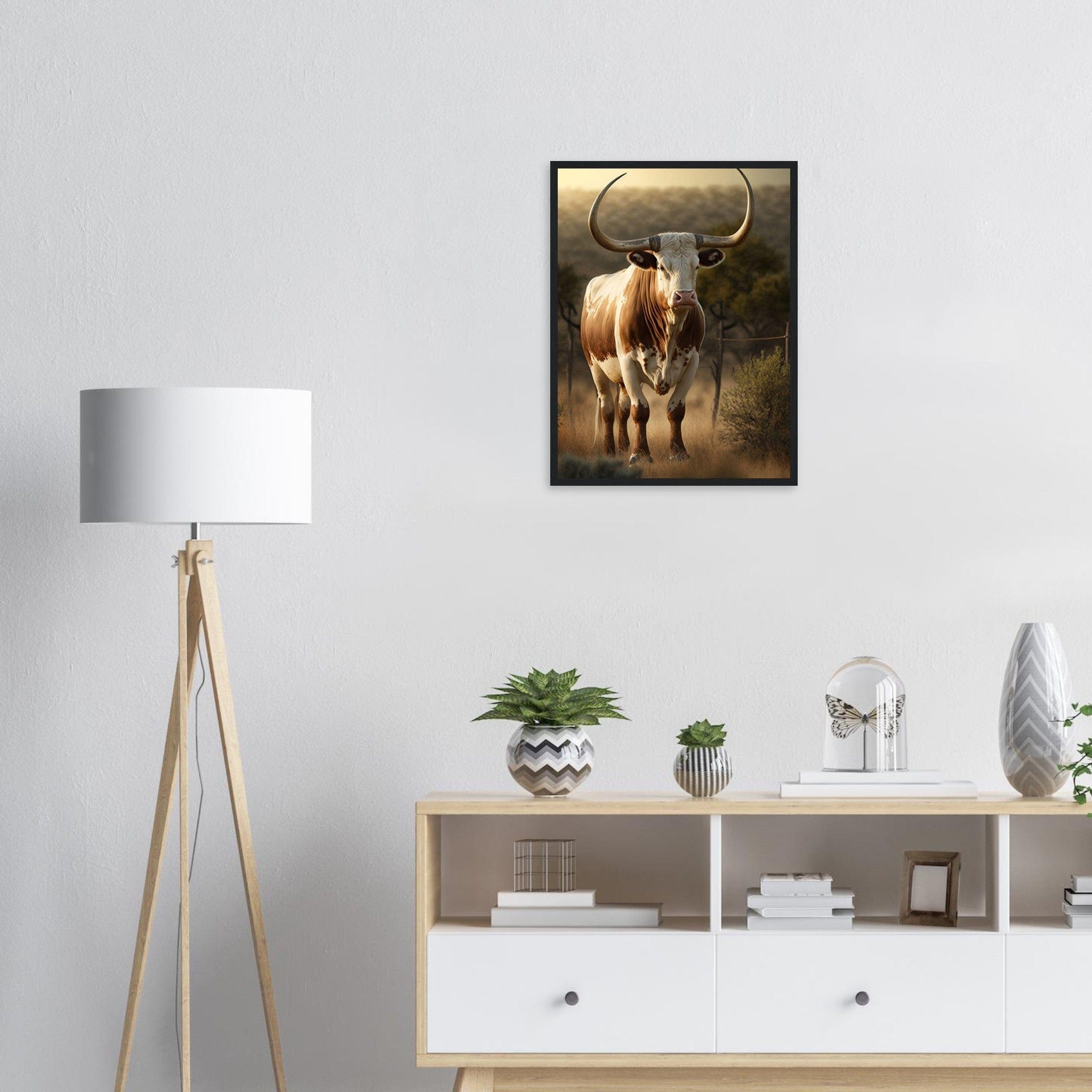 Canvanation Print Material Tableau Vache Colorée