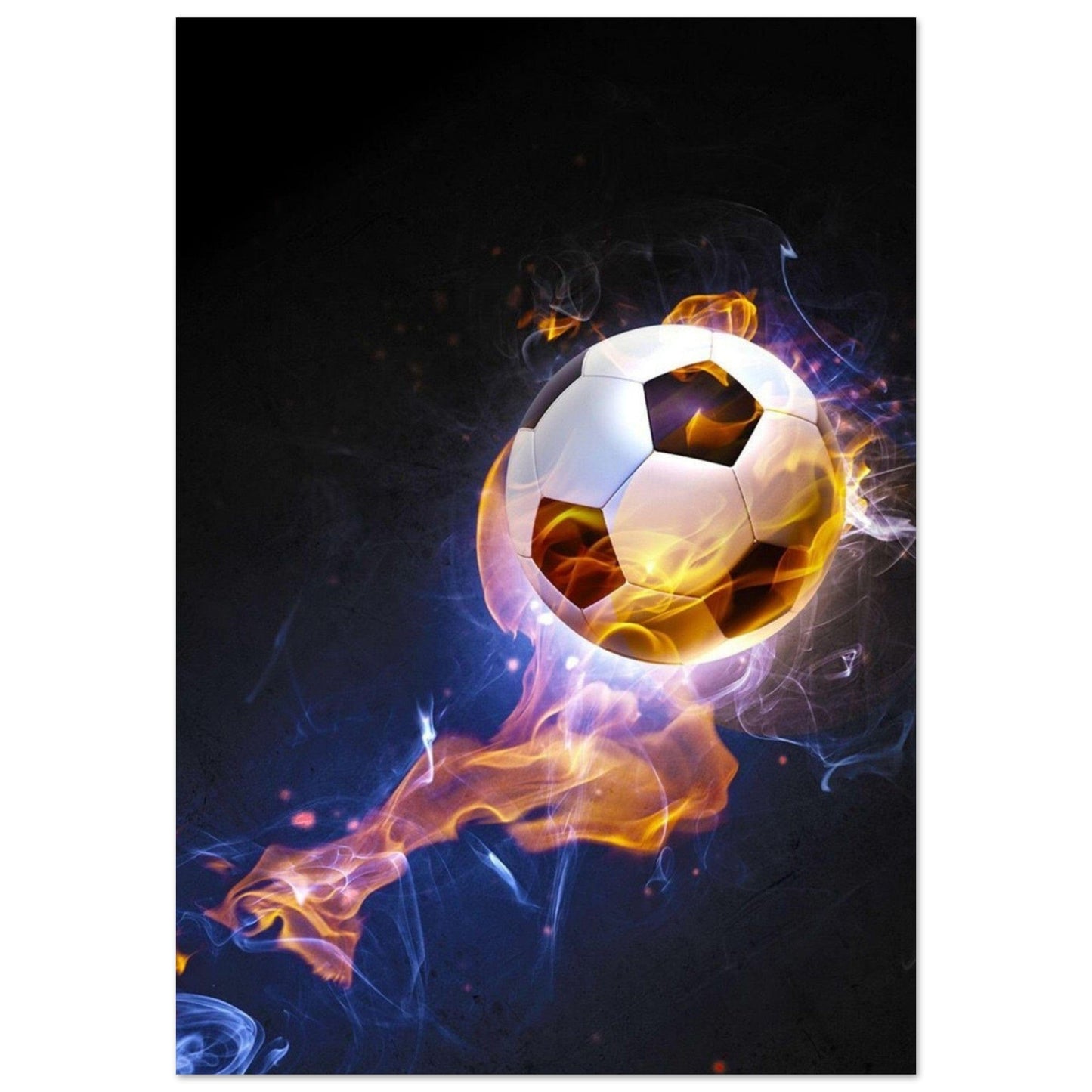 Canvanation Print Material 70x100 cm / 28x40″ Poster Football Illustration Feu