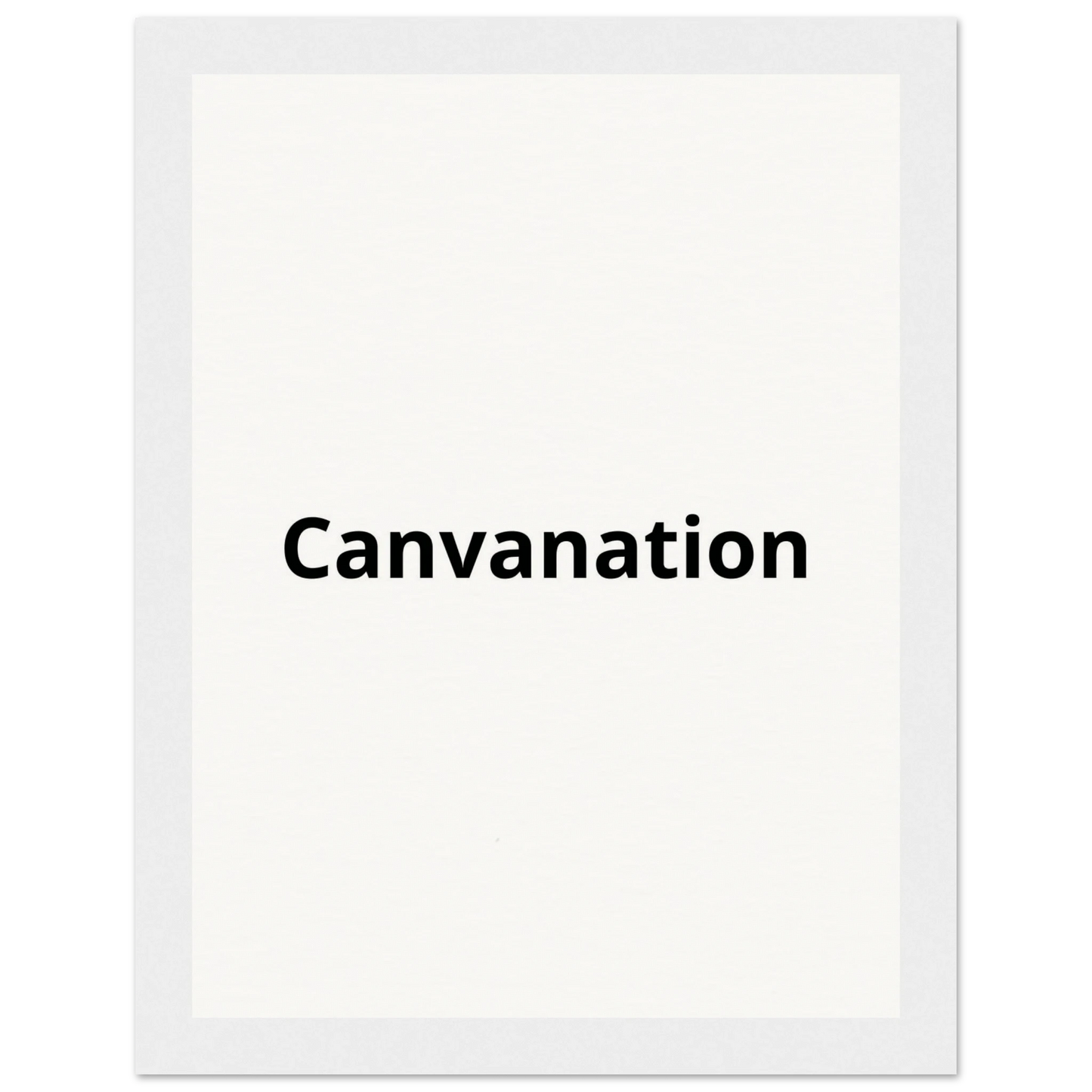 Canvanation Print Material 15x20 cm / 6x8″ / Cadre blanc Tableau Personnalisé