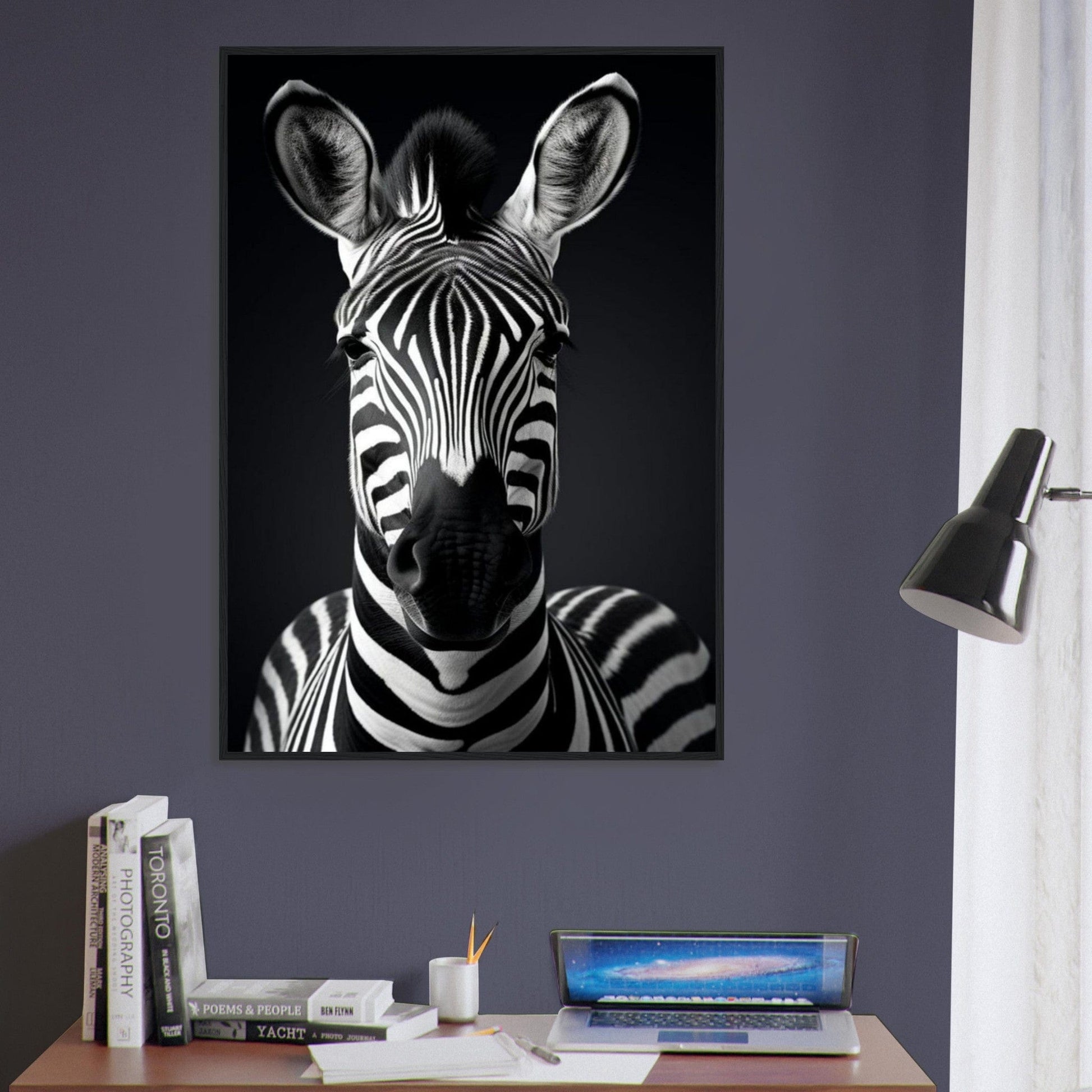 Canvanation Print Material Tableau Photo Noir Et Blanc-Animaux-Zebre