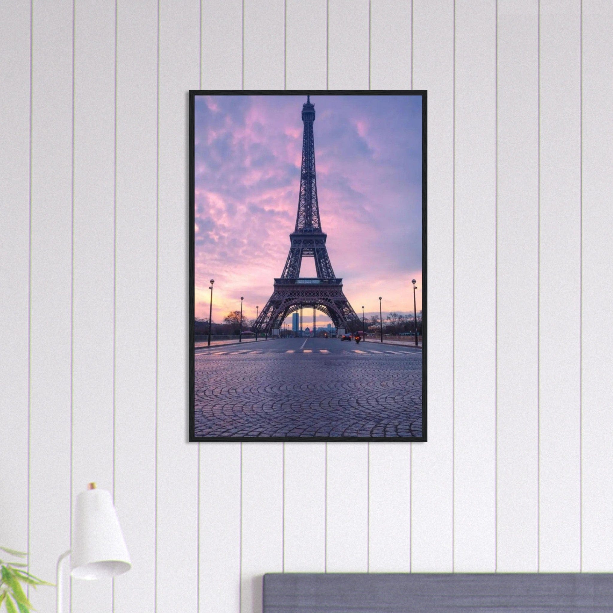 Canvanation Print Material 60x90 cm / 24x36″ Tableau Paris Tour Eiffel Route