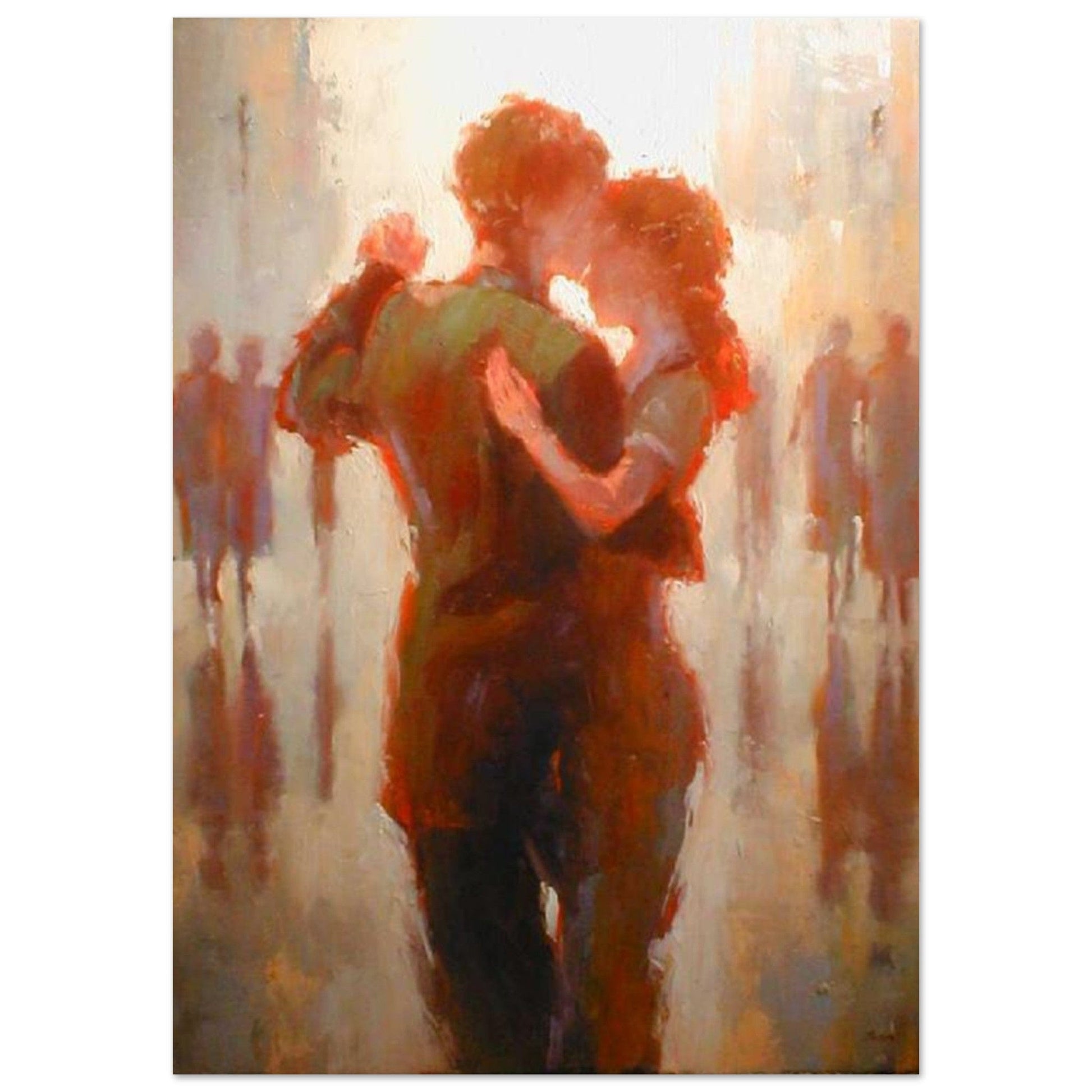 Gelato Print Material A1 (59.4 x 84.1  cm) Peinture Couple Enlacé