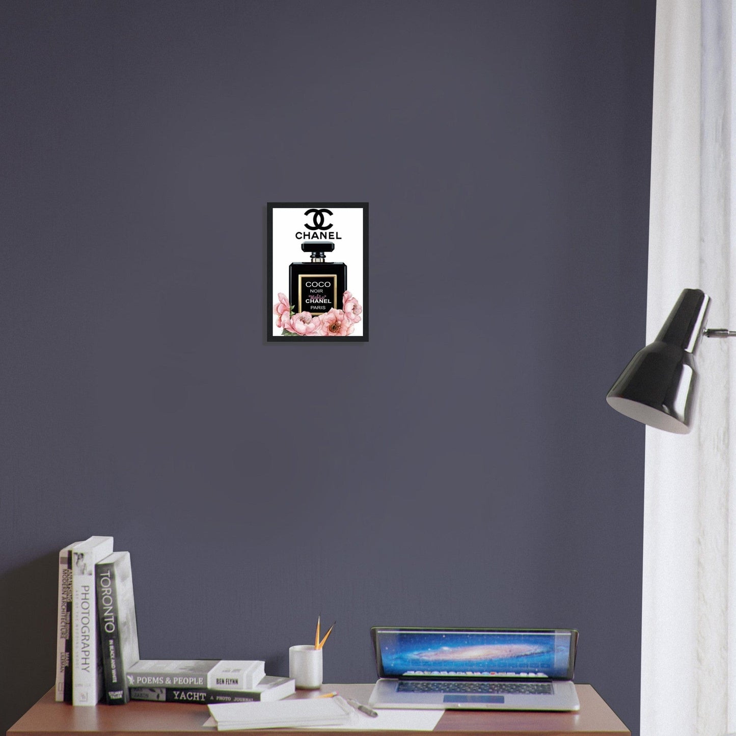 Canvanation Print Material Tableau Chanel Numéro 5 Noir Et Blanc