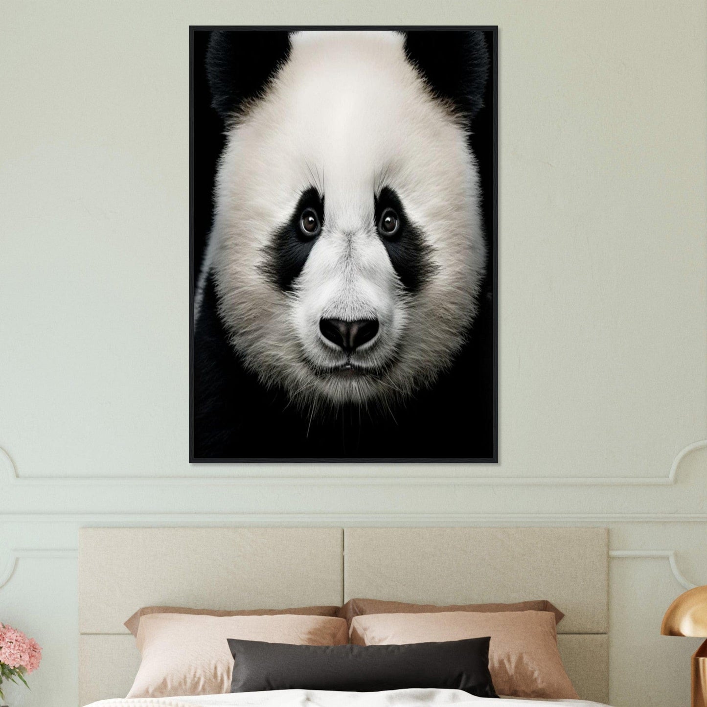 Canvanation Print Material Tableau Photo Noir Et Blanc-Animaux-Panda
