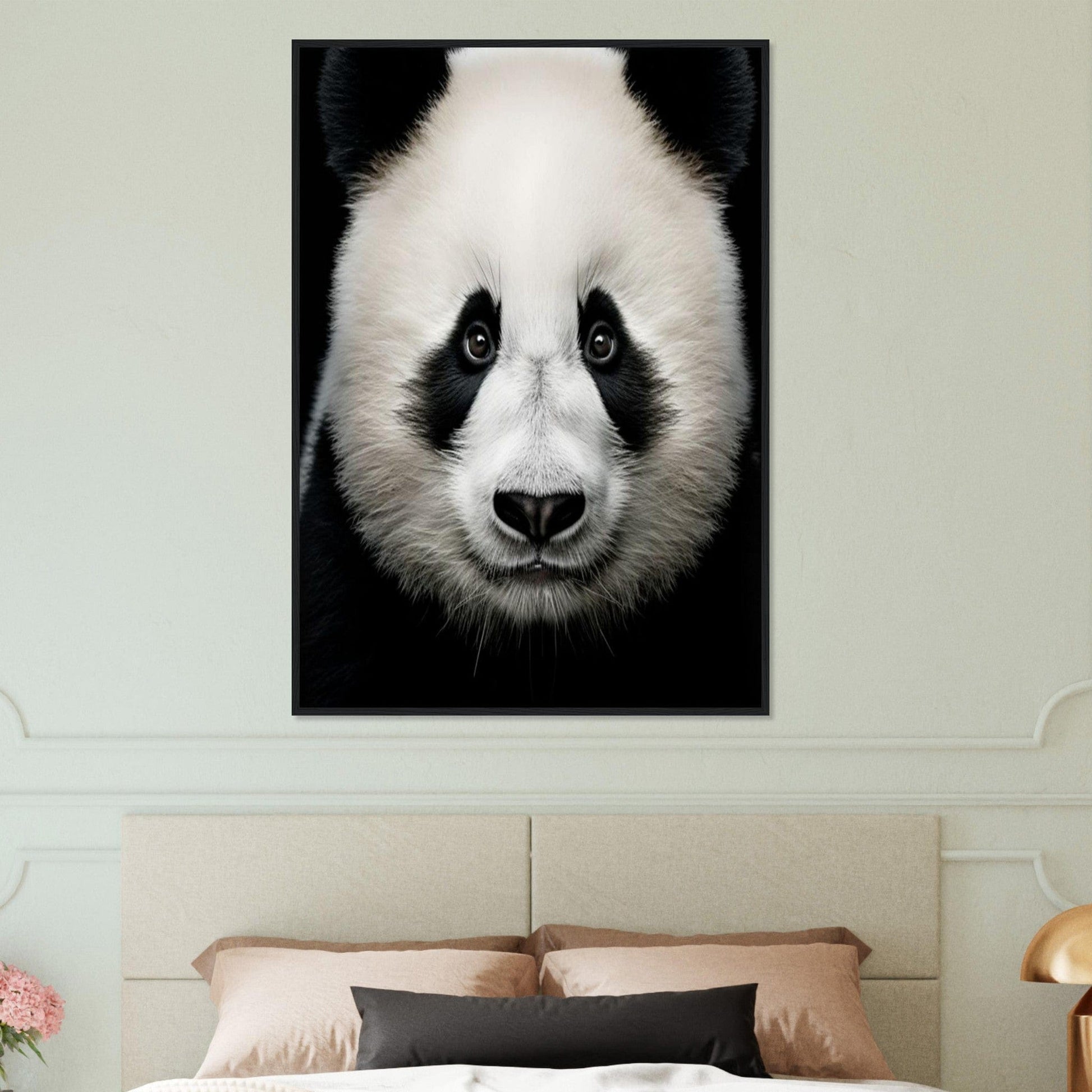 Canvanation Print Material Tableau Photo Noir Et Blanc-Animaux-Panda