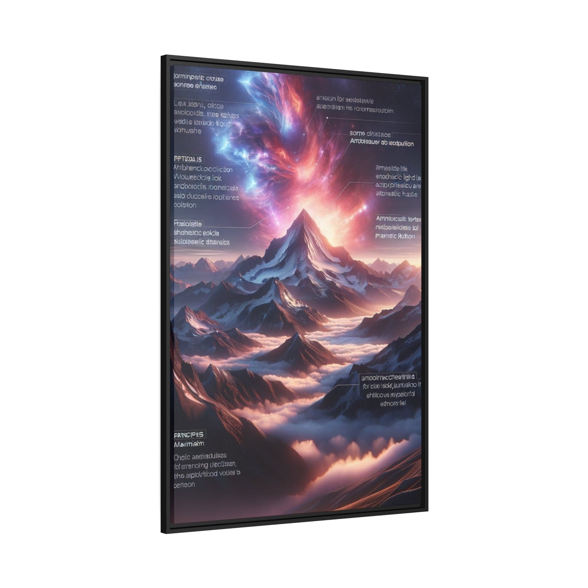 Printify Canvas Tableau Éclats d'Altitude : L'Éternité Sculptée dans les Cimes