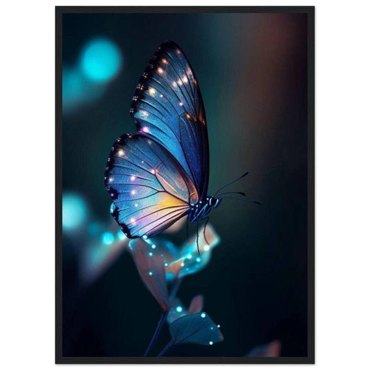 Gelato Print Material 50x70 cm / 20x28″ Tableau Papillon Bleu Nuit