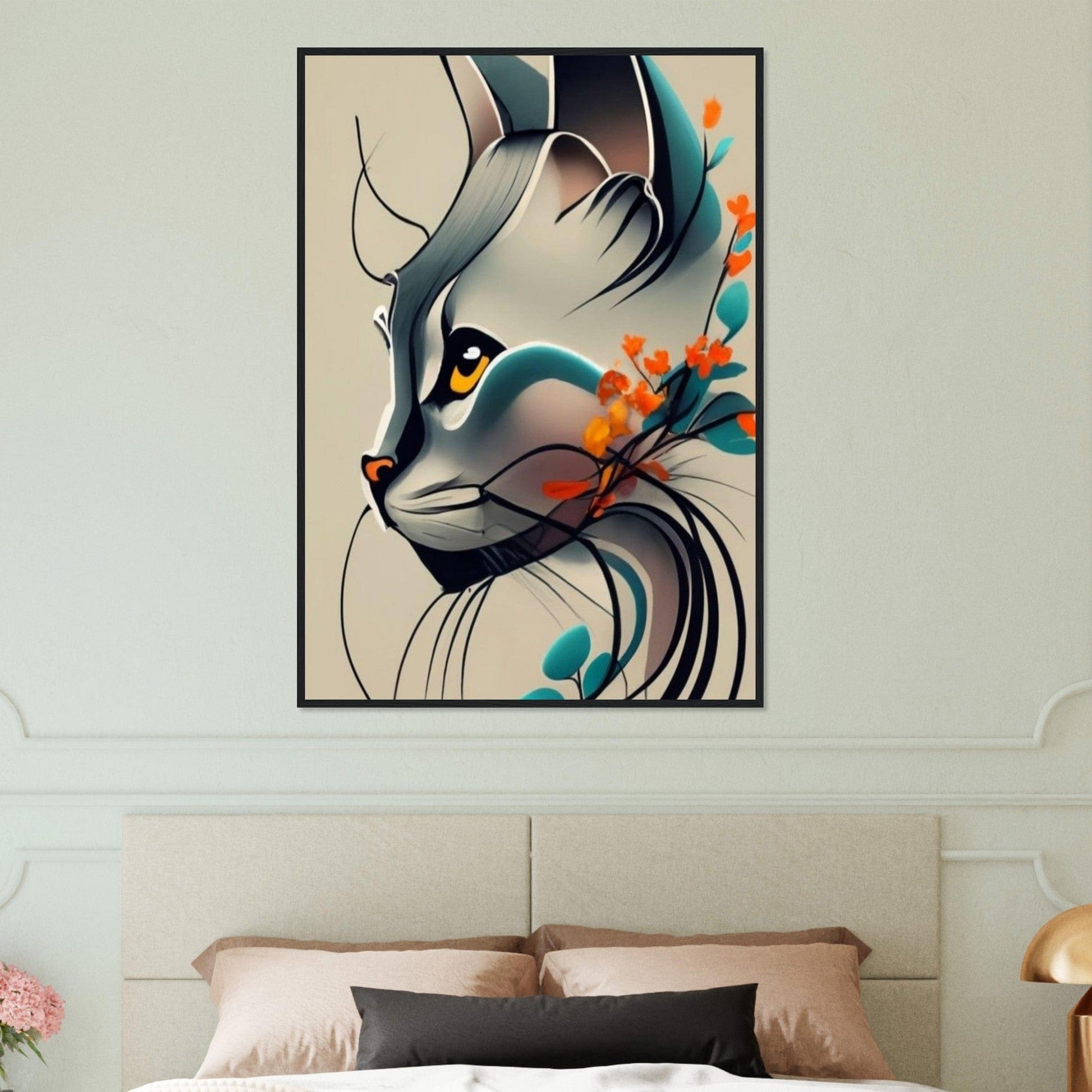 Canvanation Print Material Tableau Chat Pop Art Moderne