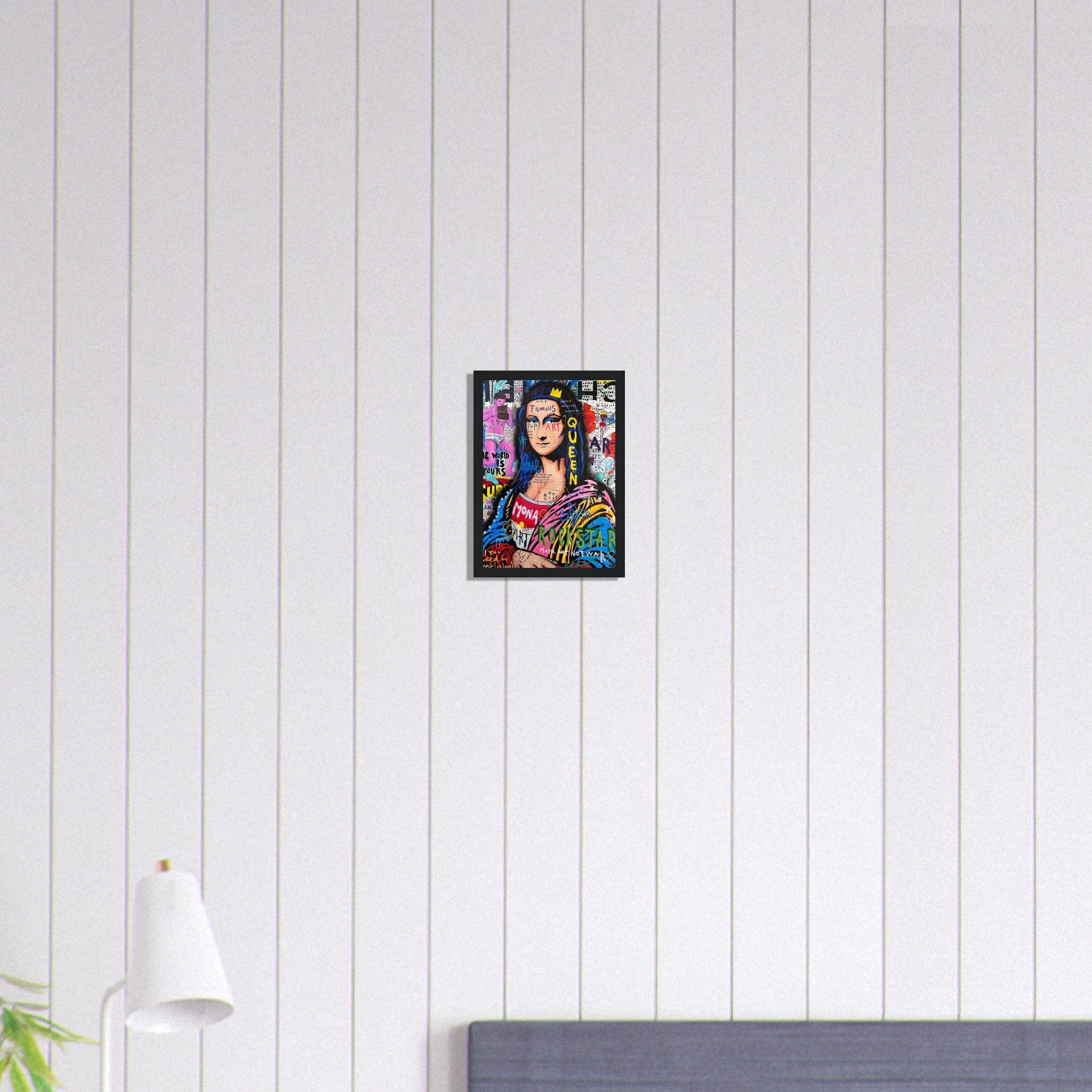 Canvanation Print Material A4 21x29.7 cm / 8x12″ Tableau Street Art Mona Joconde