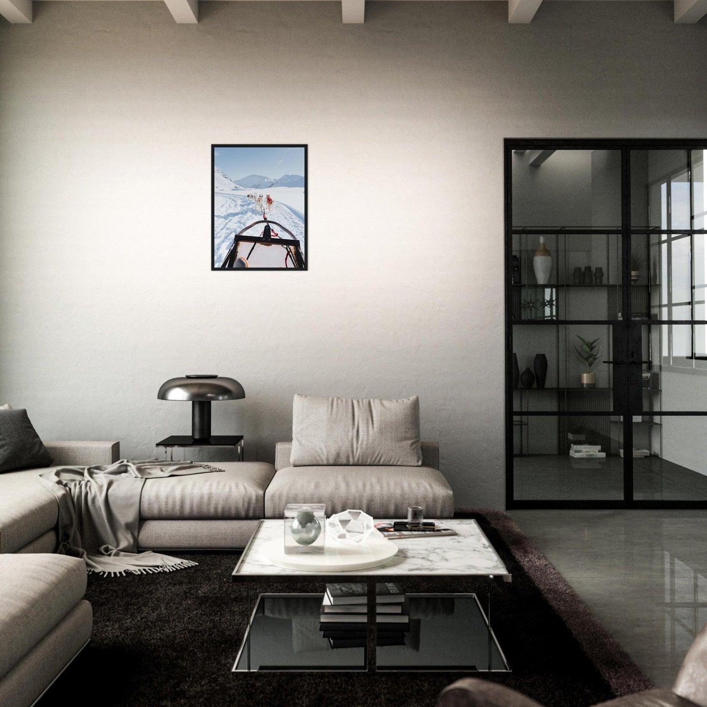 Canvanation Print Material Tableau Contemporain Montagne