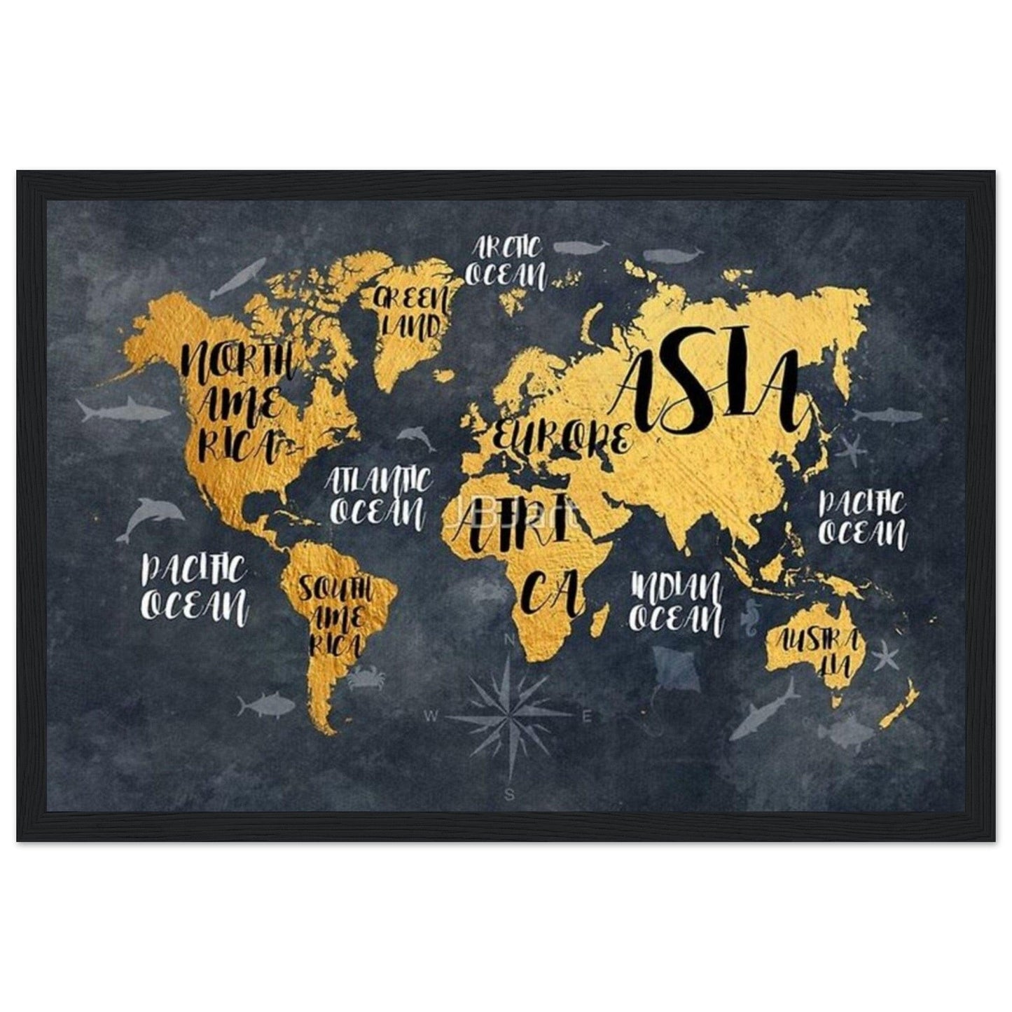 Canvanation Print Material 30x45 cm / 12x18″ Tableau Mappemonde - Universel