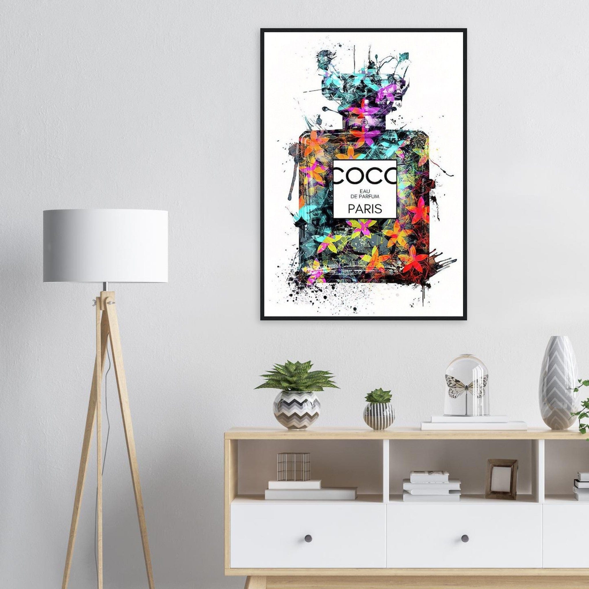 Canvanation 1 / 70x100 cm / 28x40″ / Avec Cadre Tableau Marque De Luxe Coco Chanel