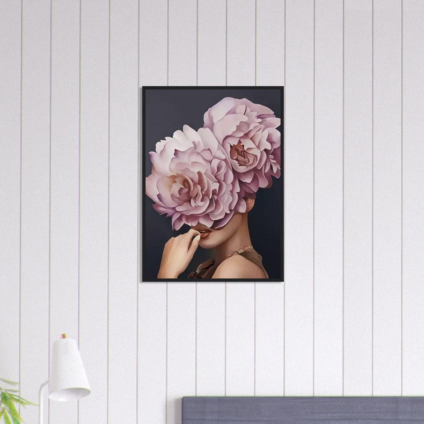 Canvanation Print Material 50x70 cm / 20x28″ Tableau Femme Fleurs Cheveux