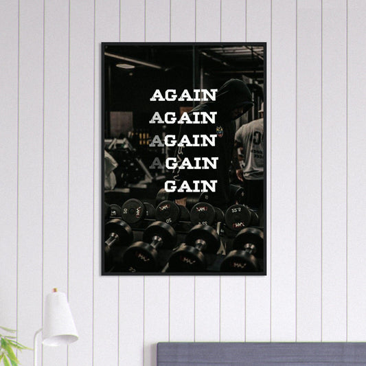 Canvanation Print Material 70x100 cm / 28x40″ Tableau Motivation Again / Gain