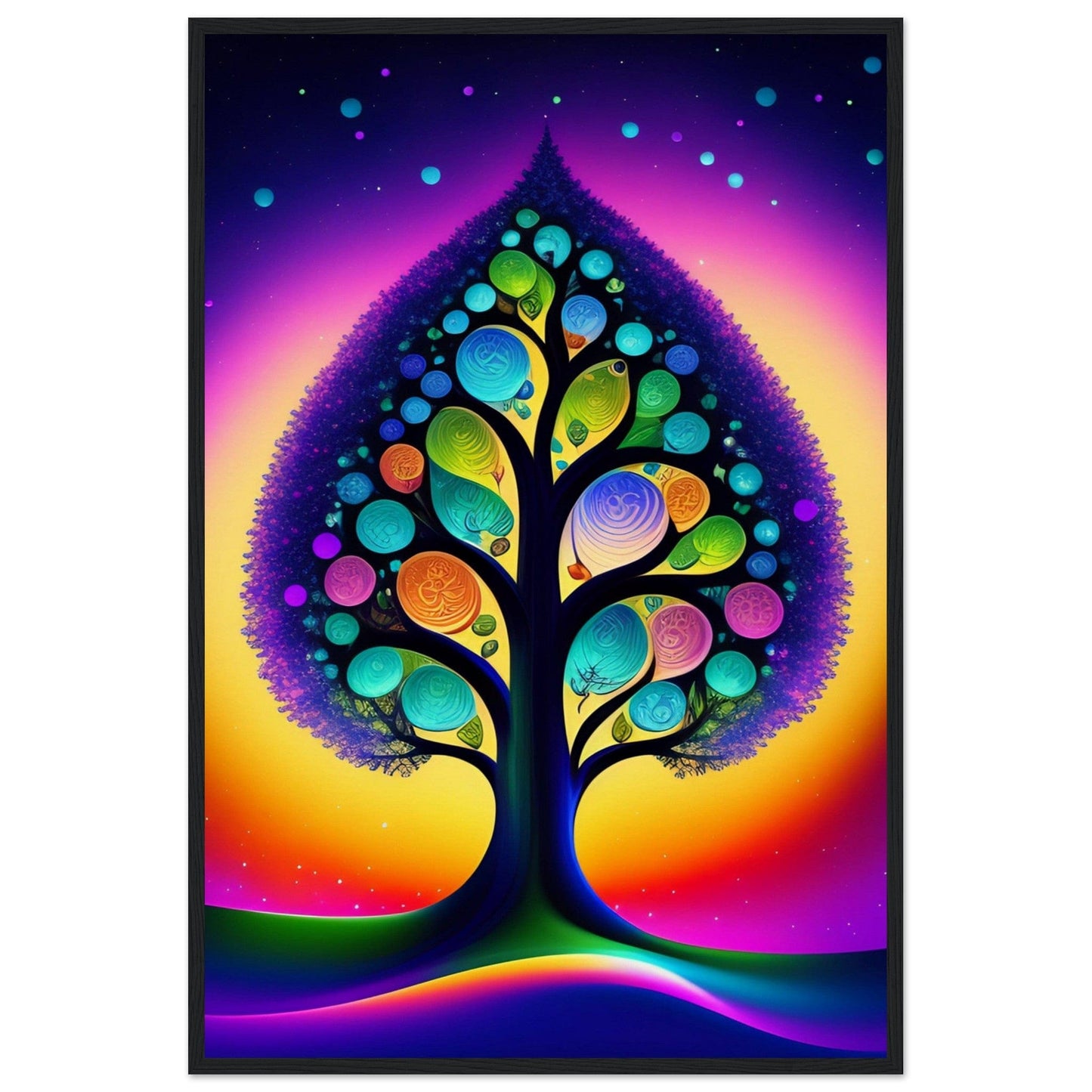 Canvanation Print Material 60x90 cm / 24x36″ Tableau Arbre De Vie L'Équilibre Naturel