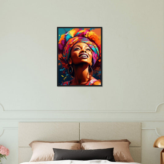 Canvanation Print Material 45x60 cm / 18x24″ Tableau Femme Africaine Couleur