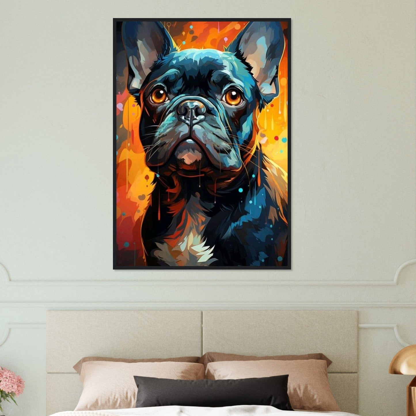 Canvanation Print Material Tableau Chien Compagnon fidèle