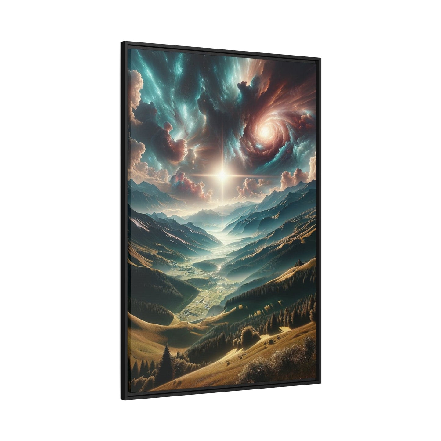 Printify Canvas Tableau Au sommet des émotions : Les crêtes de l'émerveillement