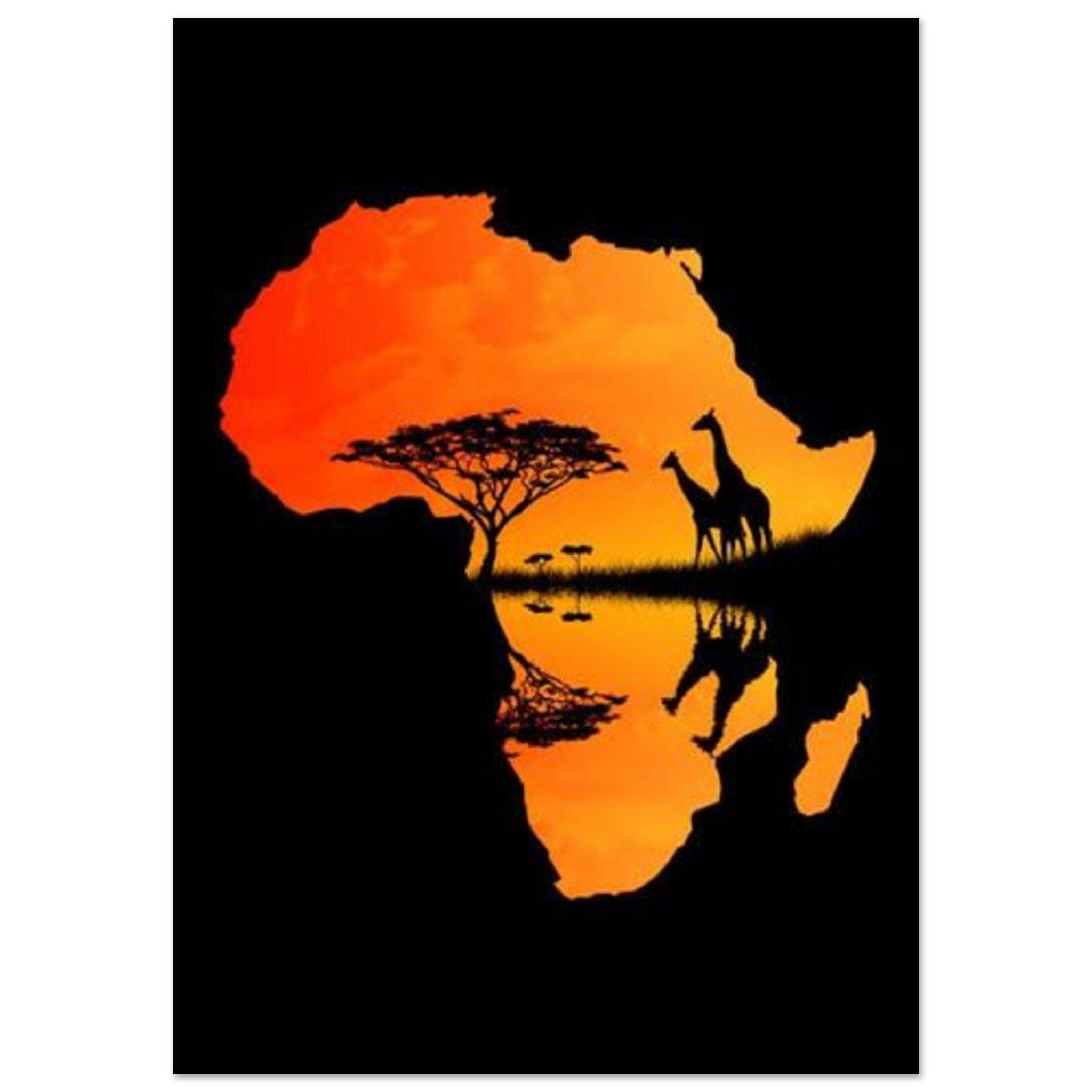 Gelato Print Material A1 (59.4 x 84.1 cm) Affiche Africain Carte