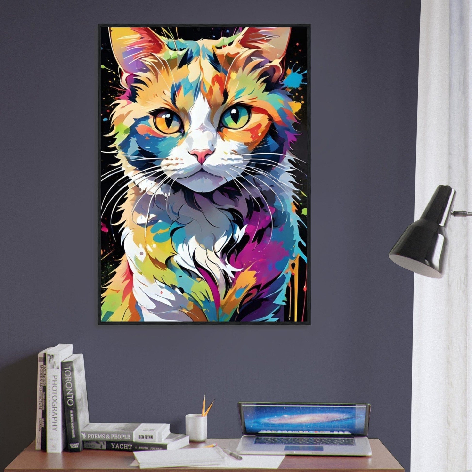 Canvanation Print Material Tableau Chat Pop Art Coloré
