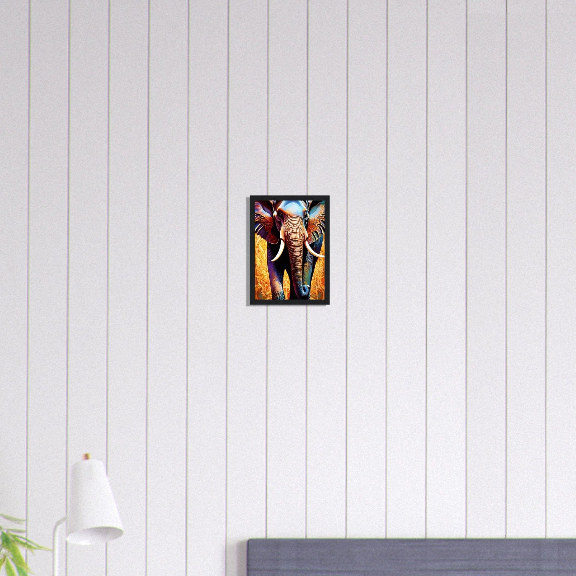 Canvanation Print Material A4 21x29.7 cm / 8x12″ Tableau Elephant Silence Éloquent