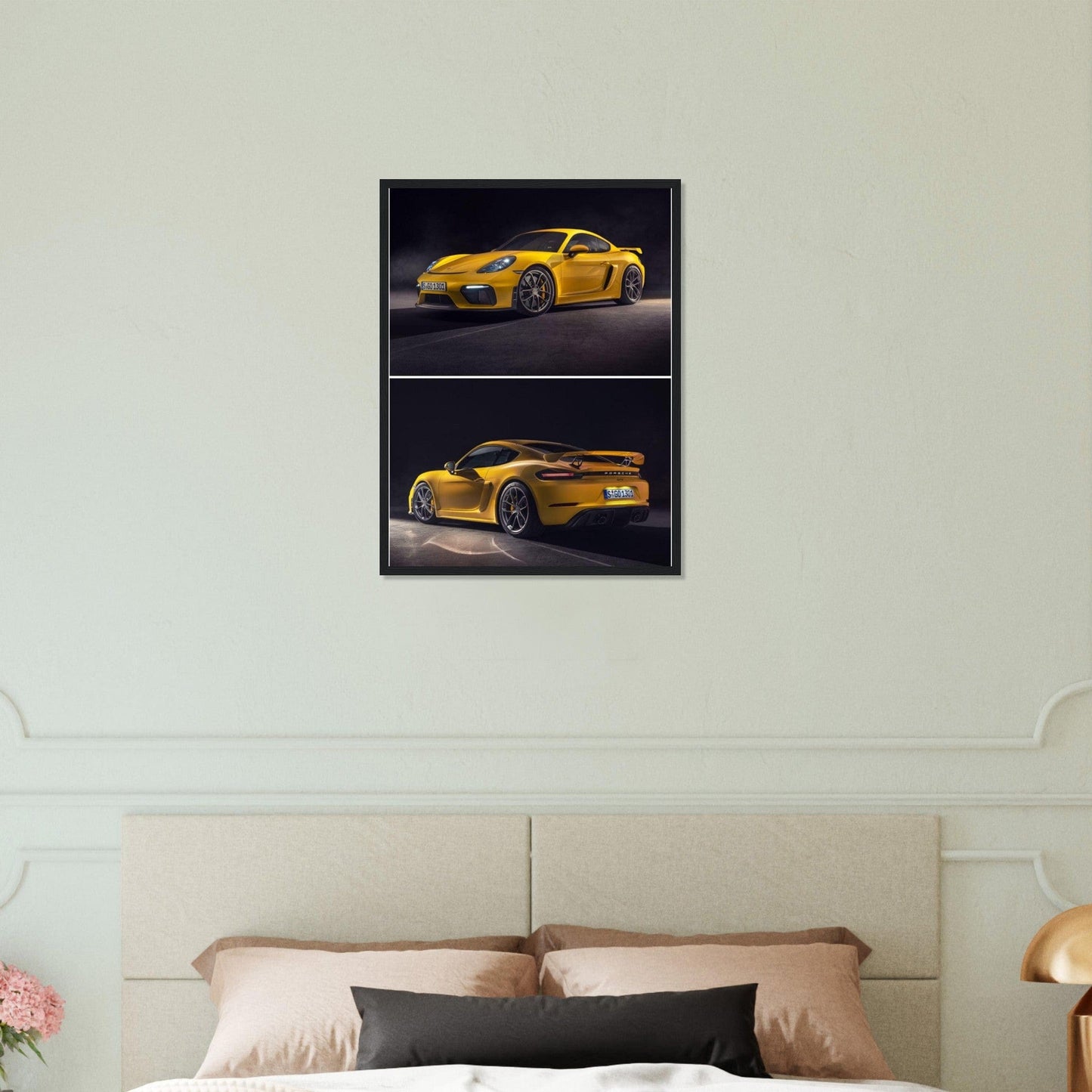 Gelato Print Material Tableau Porsche Jaune
