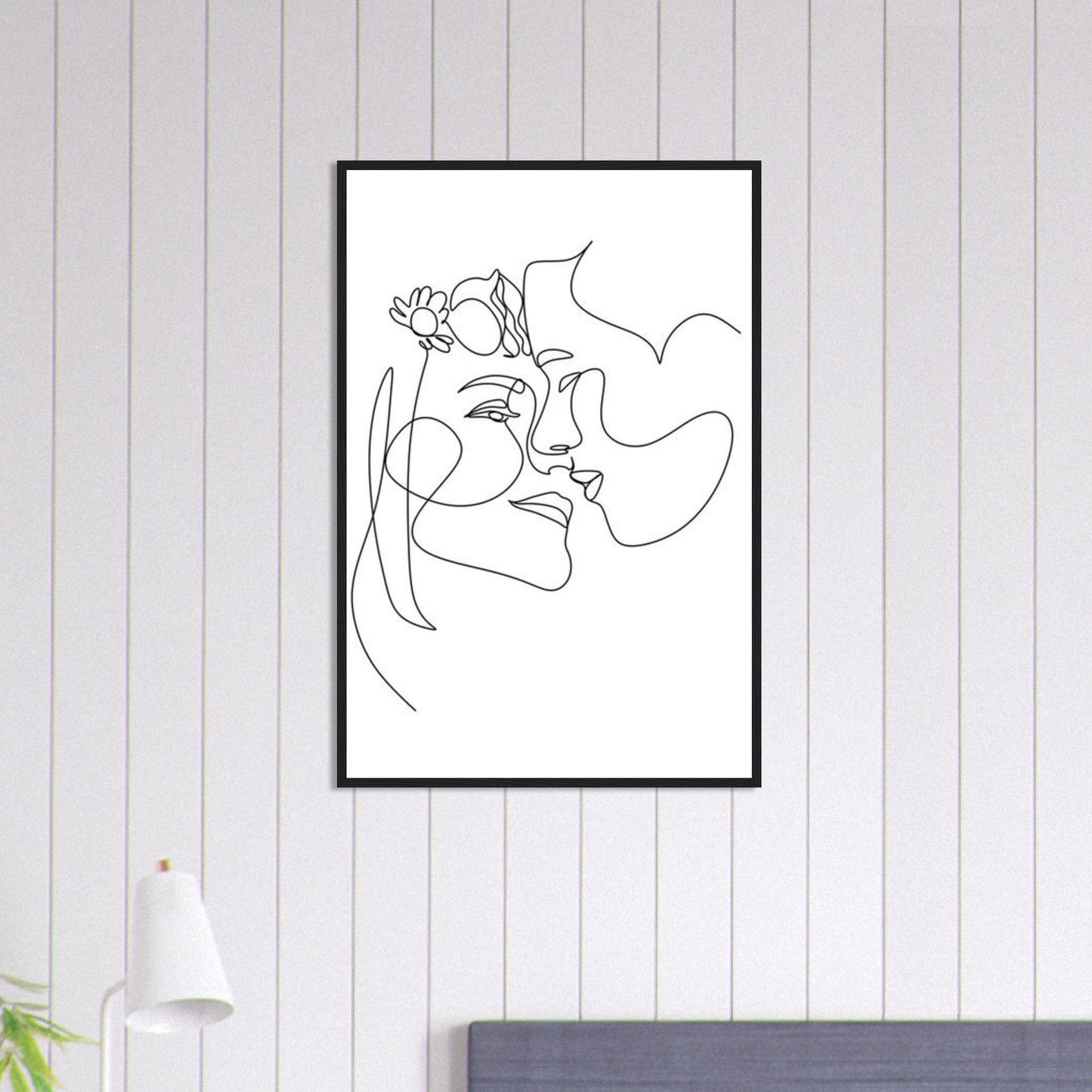 Canvanation Print Material 60x90 cm / 24x36″ Tableau Couple  Fusion de regards