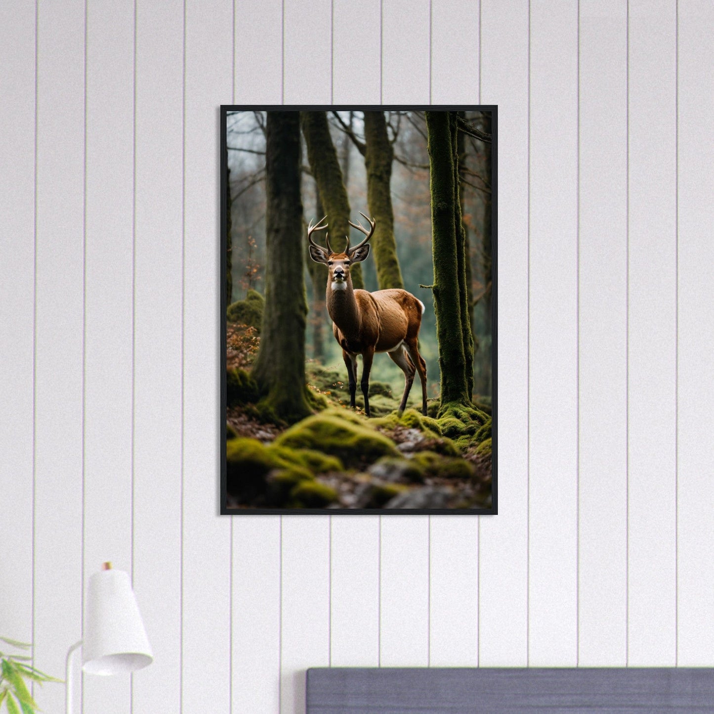 Canvanation Print Material 60x90 cm / 24x36″ Tableau Cerf Dans La Forêt