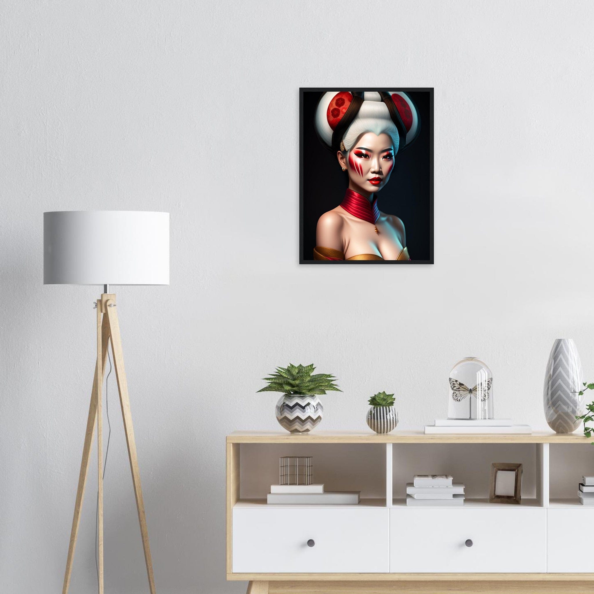Canvanation Print Material Tableau Japon Geisha Horreur