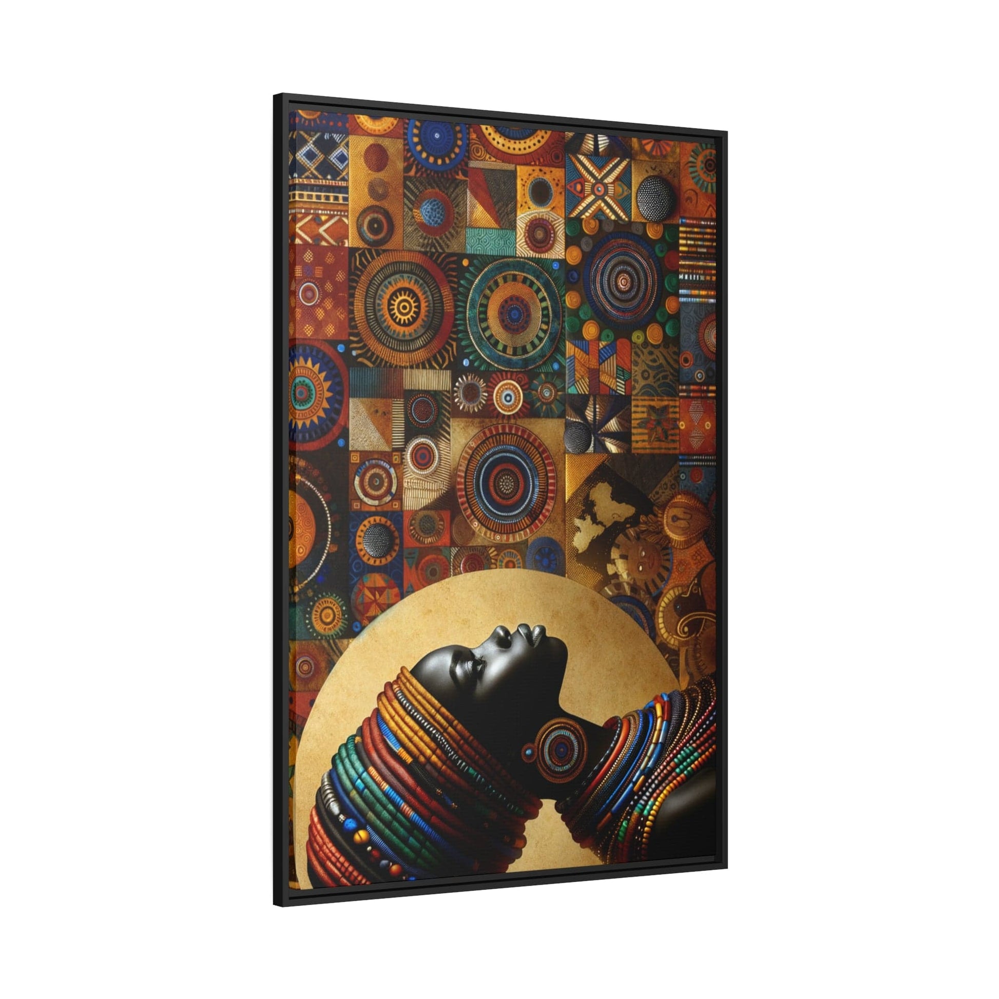 Printify Canvas Tableau "Femmes Africaines : Portraits d'élégance et de résilience"