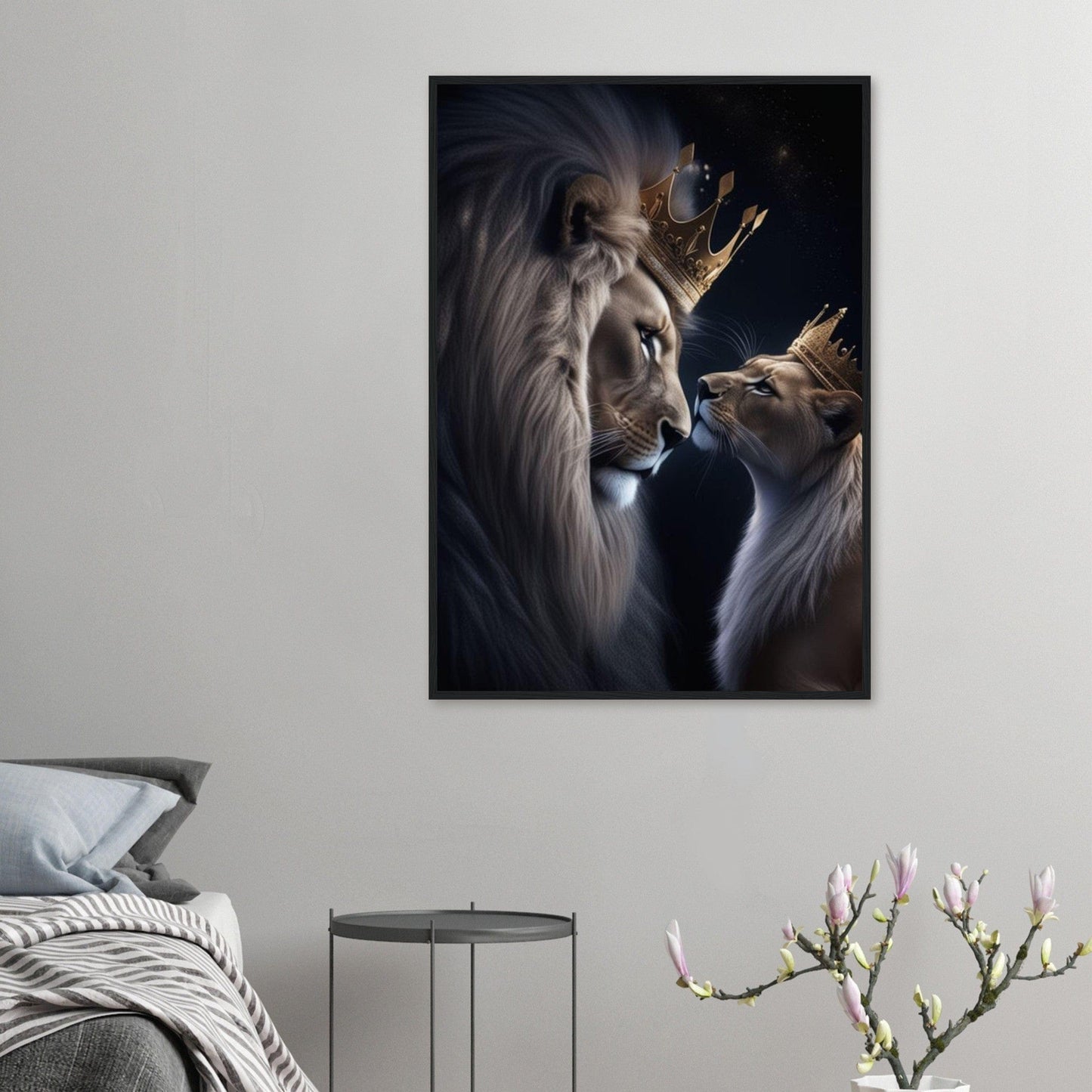Canvanation Print Material Tableau Street Art Lion Et Lionne