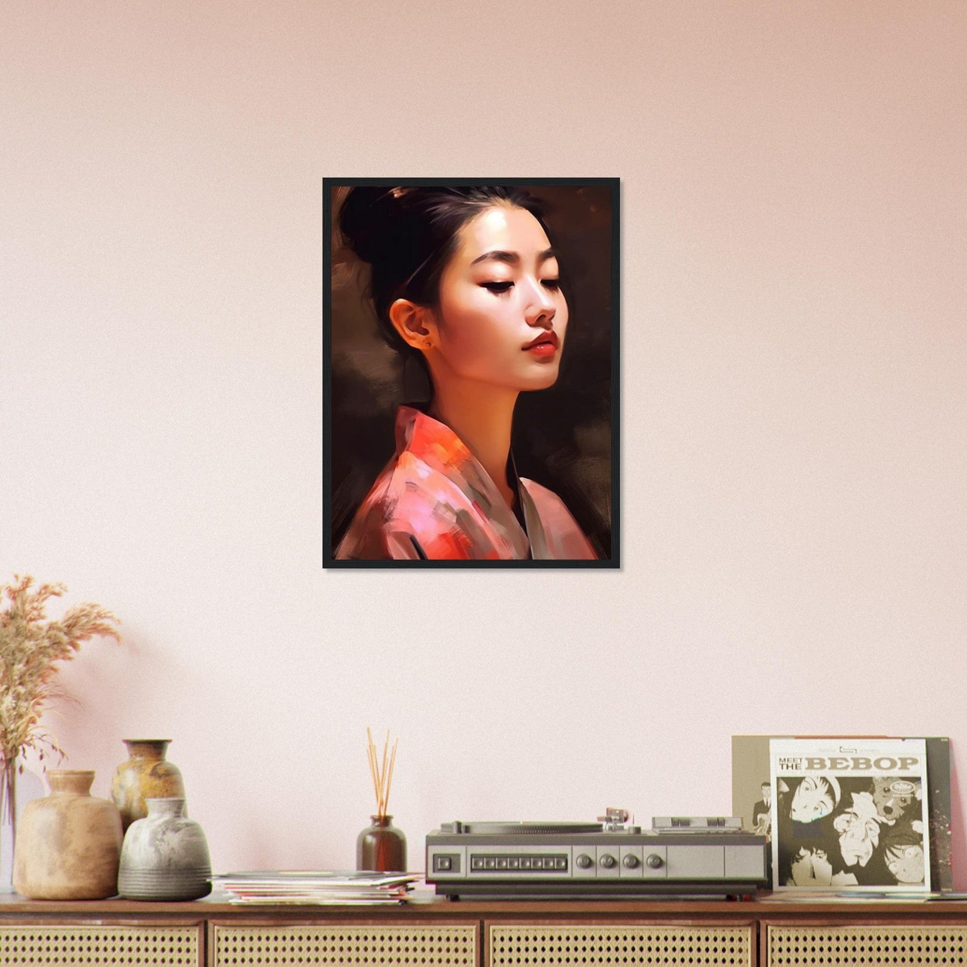 Canvanation Print Material 45x60 cm / 18x24″ Tableau Portrait Femme Abstrait