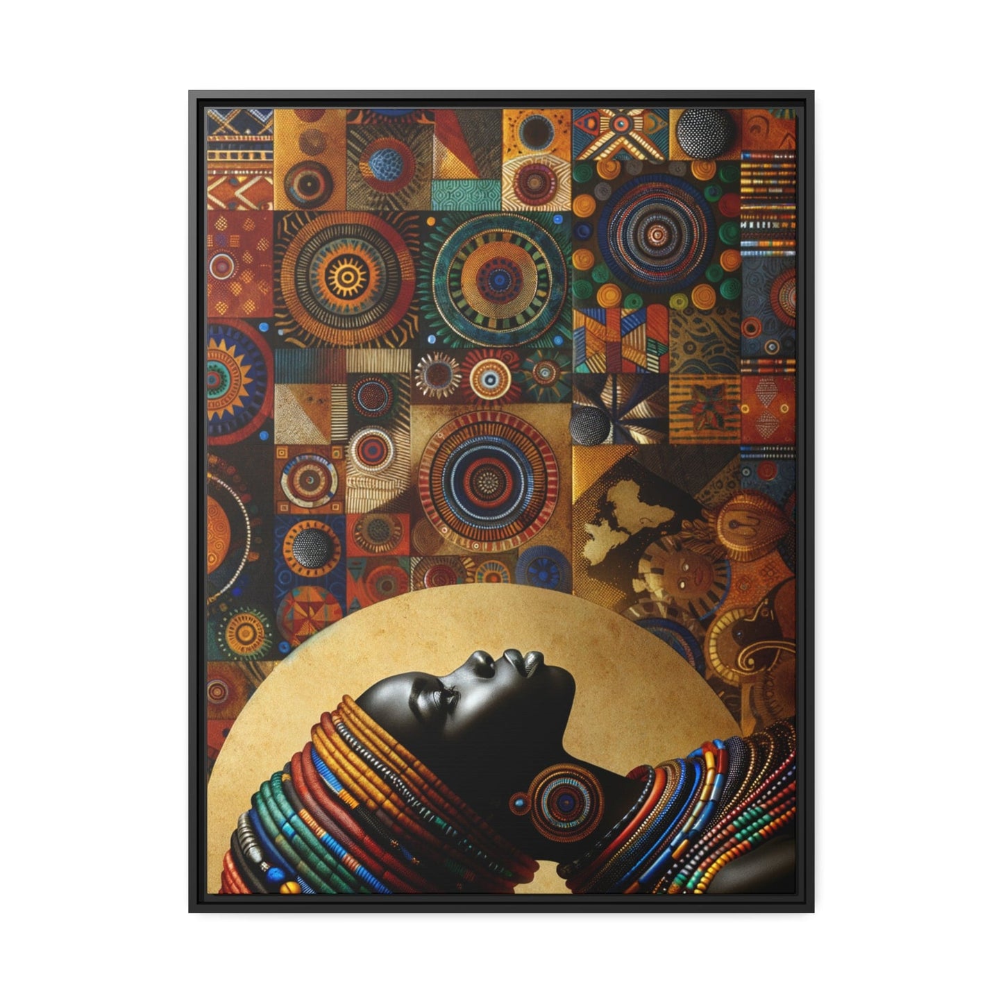 Printify Canvas 76.20 Cm" x 101.60 Cm" (Vertical) Tableau "Femmes Africaines : Portraits d'élégance et de résilience"