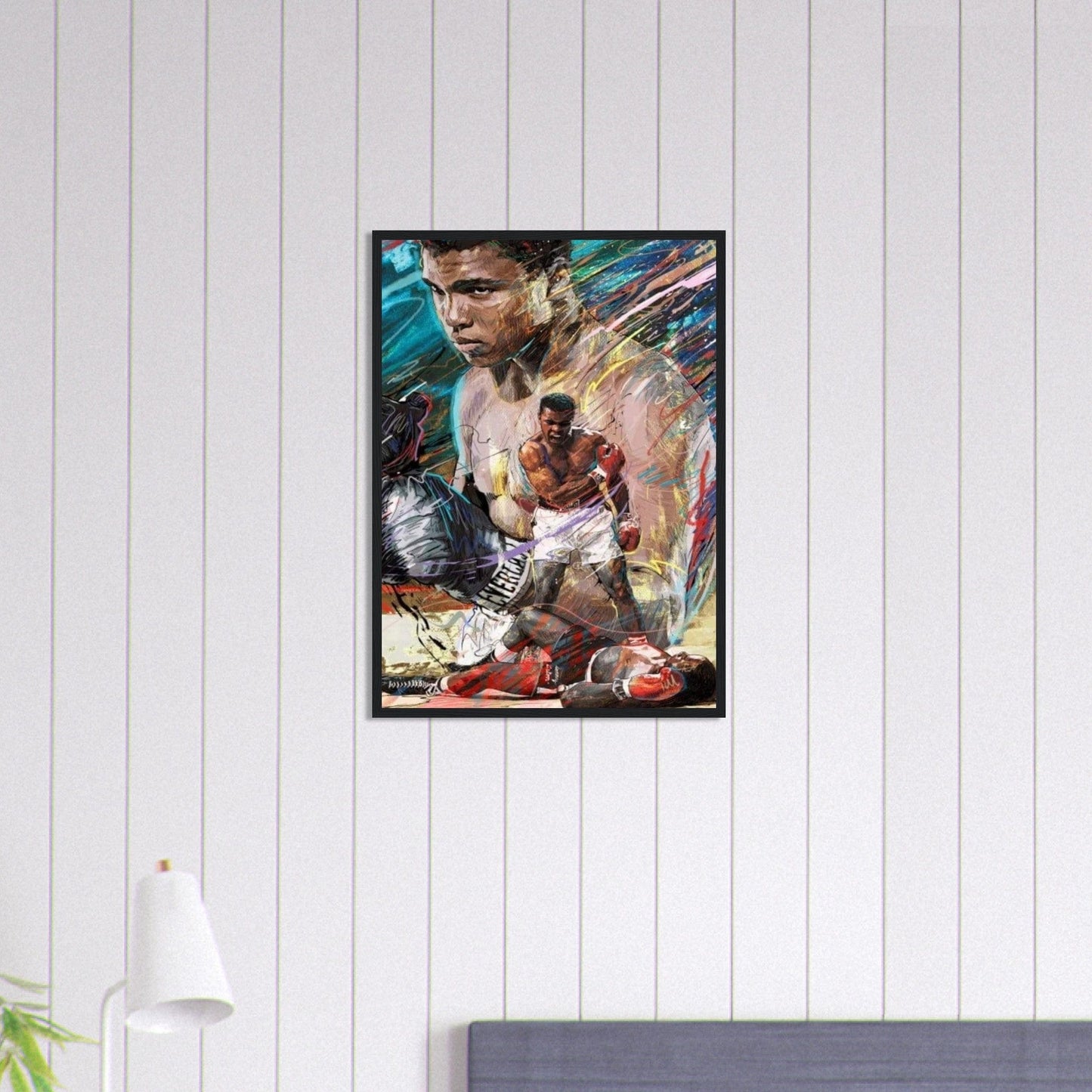 Canvanation Print Material 50x70 cm / 20x28″ Tableau Boe Mohamed Ali Dessin