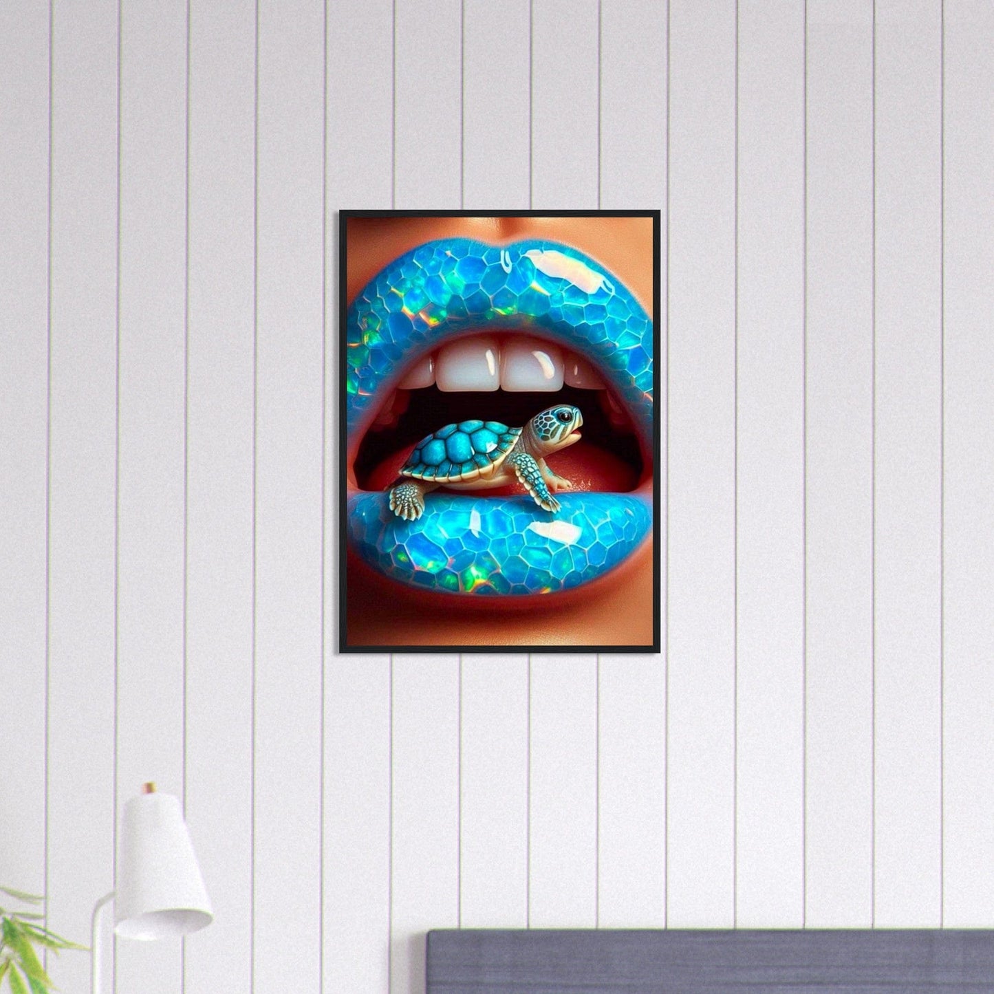 Canvanation Print Material 50x70 cm / 20x28″ Tableau Levres Tortue