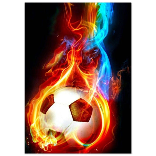 Gelato Print Material A0 (84.1 x 118.9  cm) Poster Football Eau Feu
