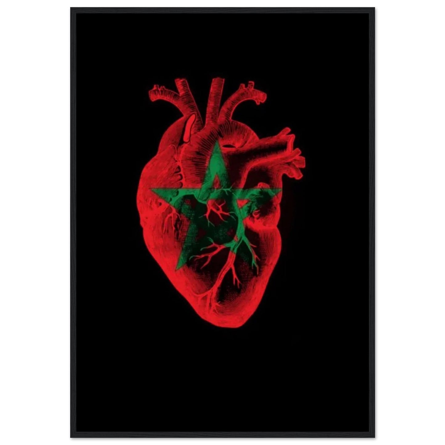 Canvanation Print Material 70x100 cm / 28x40″ Tableau Marocain Coeur