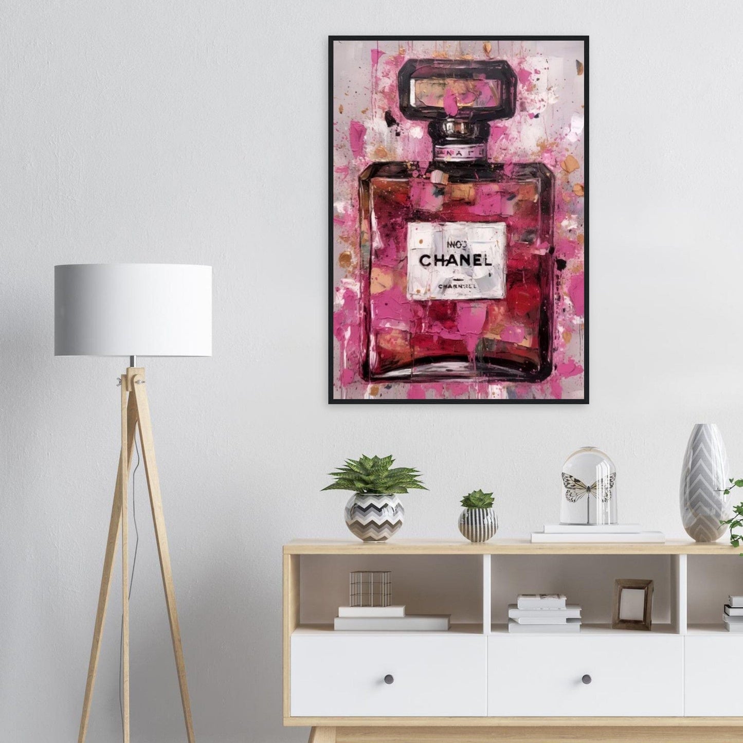 Canvanation 70x100 cm / 28x40″ / 1 Cadre Chanel Rose