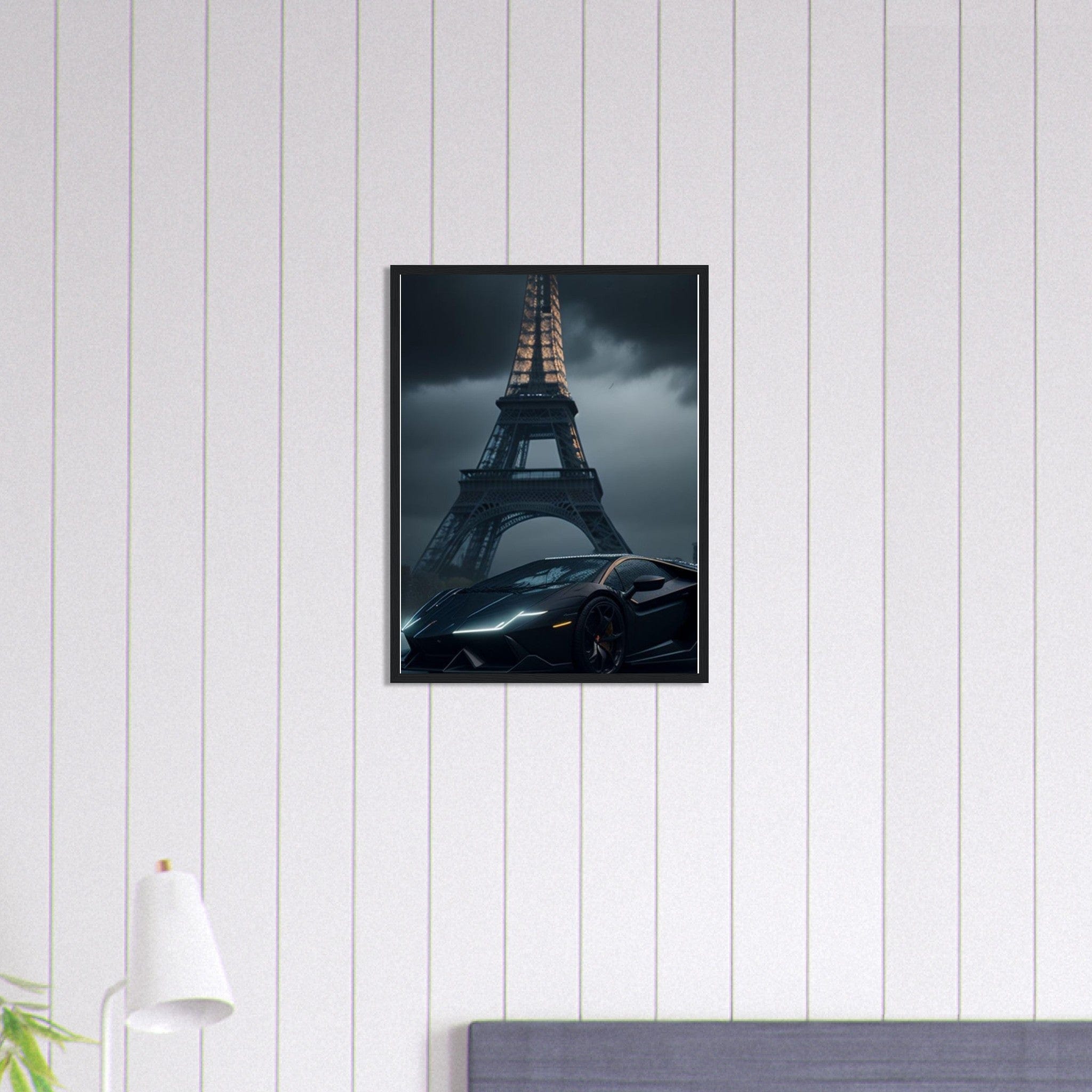 Canvanation Print Material 45x60 cm / 18x24″ Tableau Voiture Lamborghini Paris