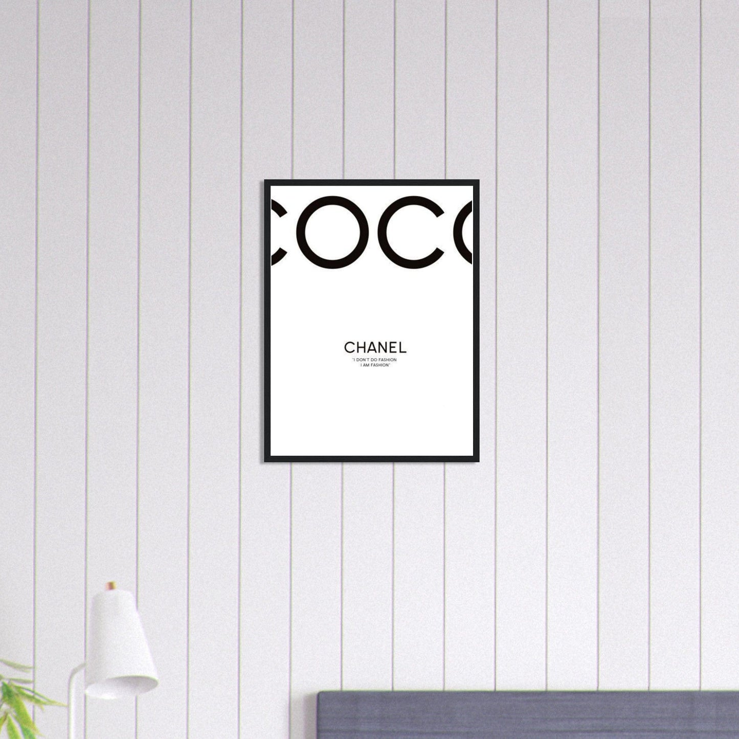 Canvanation Print Material 45x60 cm / 18x24″ Tableau Chanel Fond blanc
