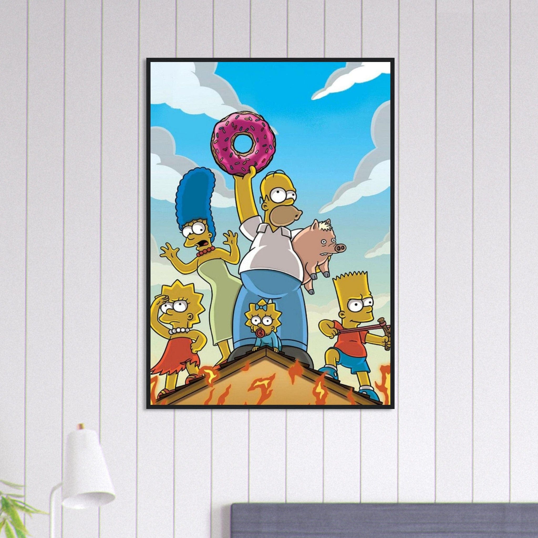 Canvanation Print Material 70x100 cm / 28x40″ Tableau La famille Simpson