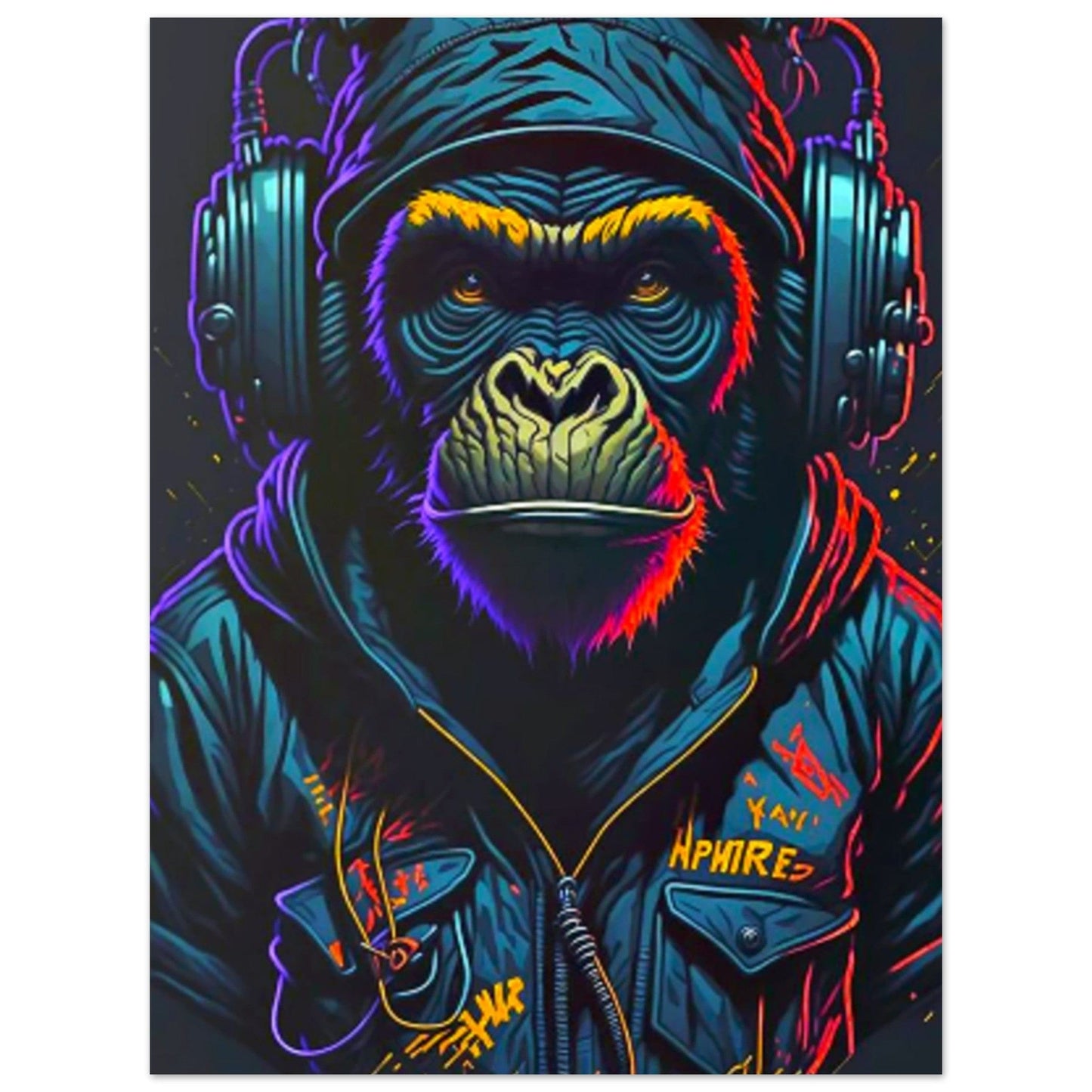 Canvanation Print Material 45x60 cm / 18x24″ Poster Singe Street Art