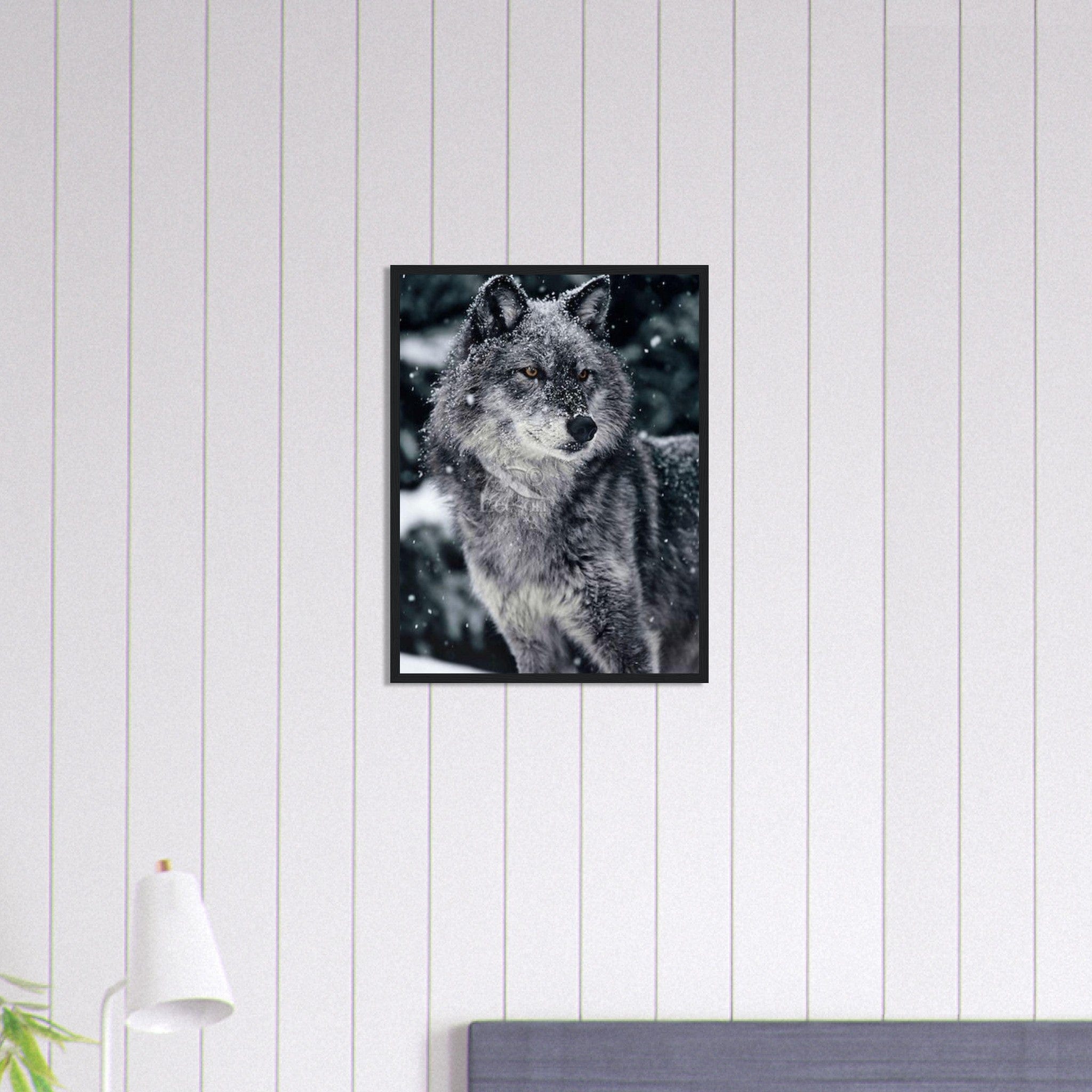 Gelato Print Material Tableau Loup Neige