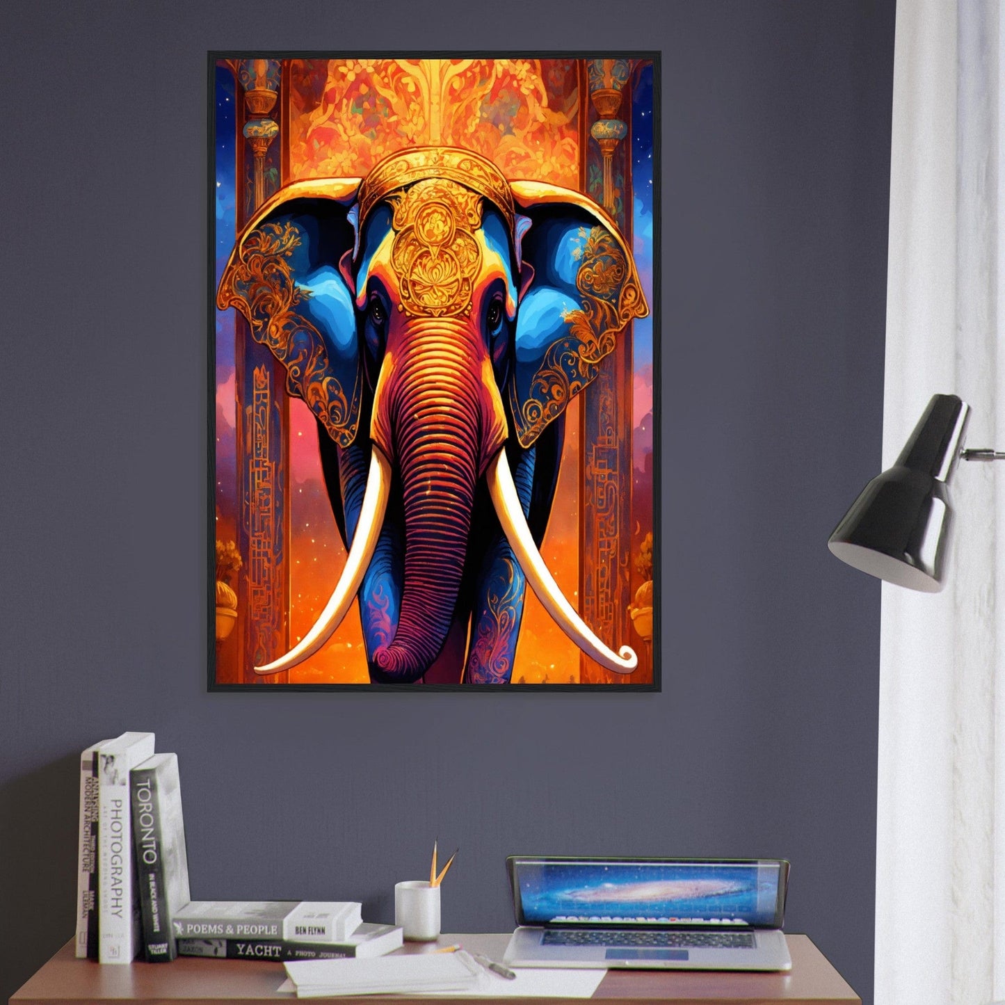 Canvanation Print Material Tableau Elephant Force Et Sagesse